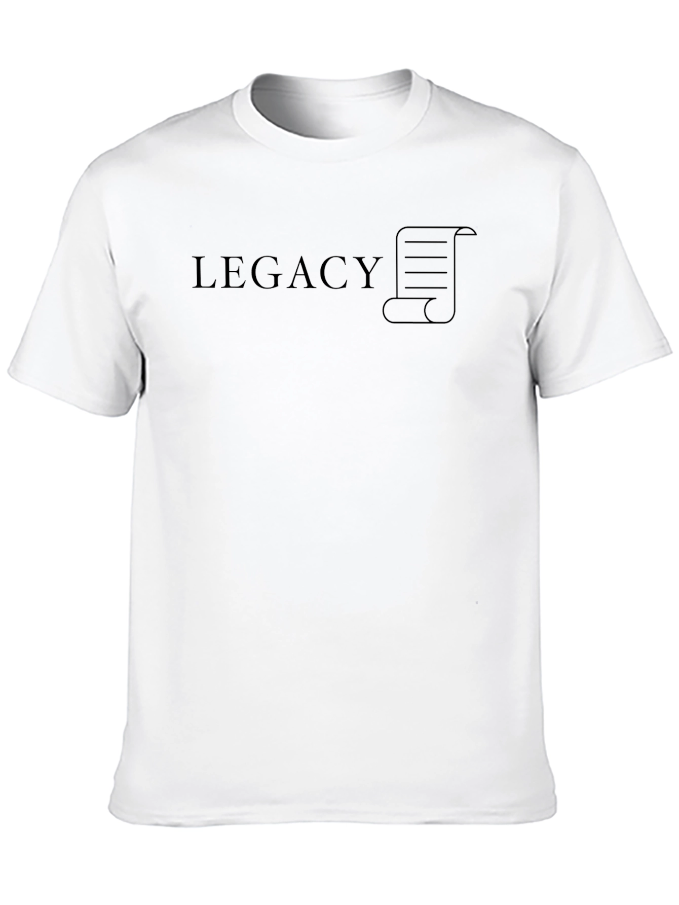 Legacy Graphic Tee - Classic Black Cotton T-Shirt