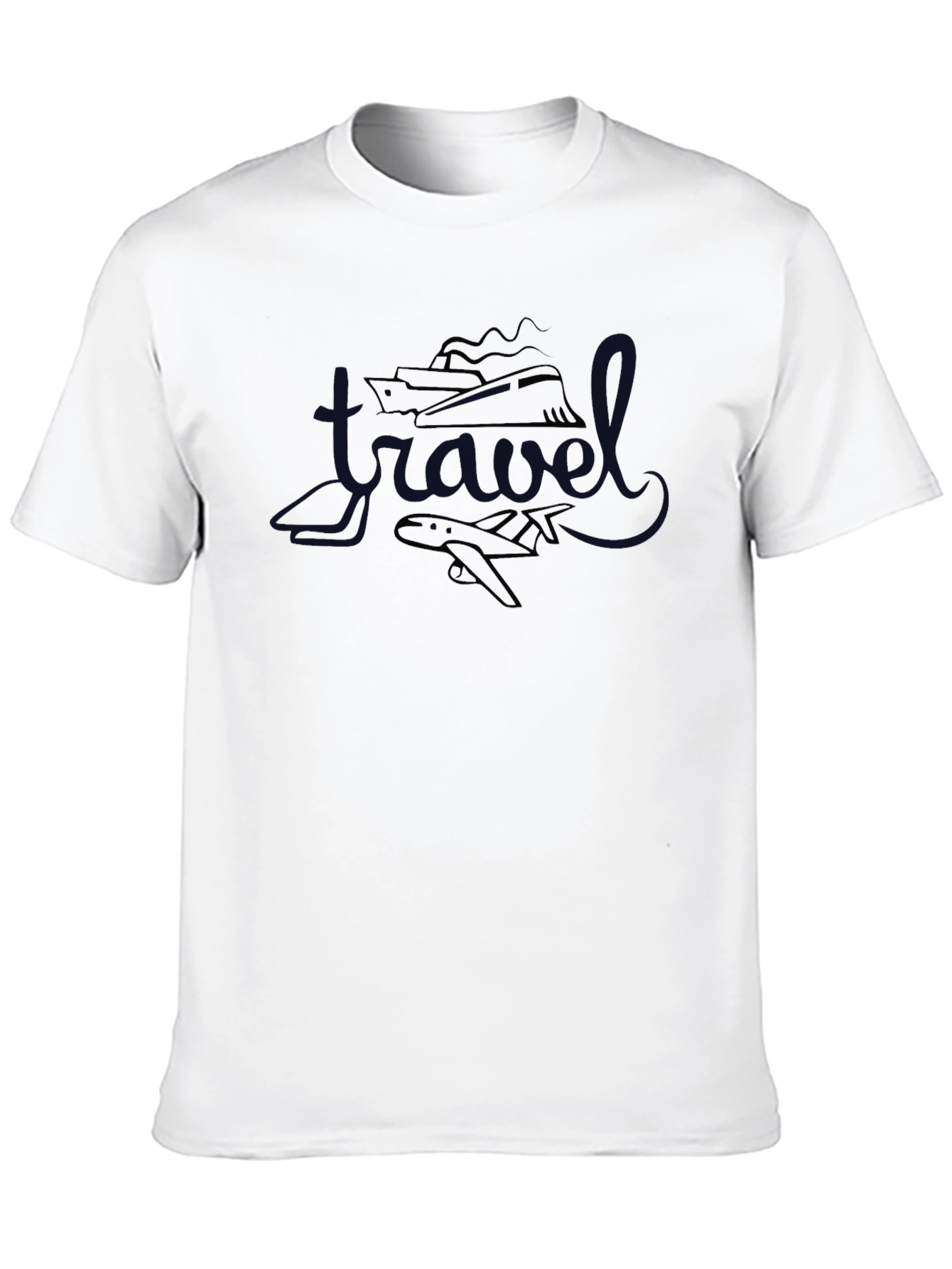 Travel Mode Tee: Ship & Airplane Adventure
