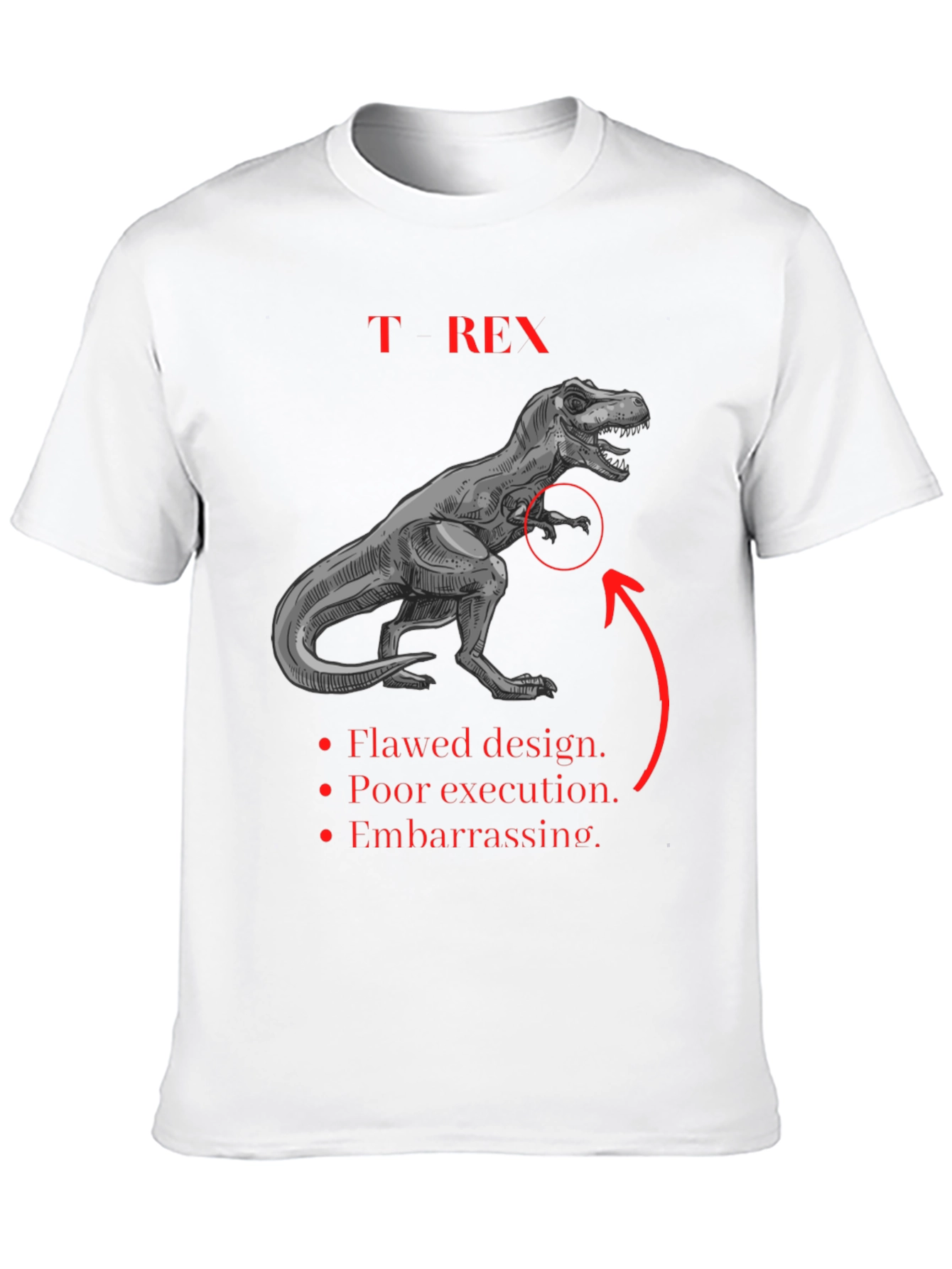 T-Rex Graphic Tee: Funny Dinosaur Shirt