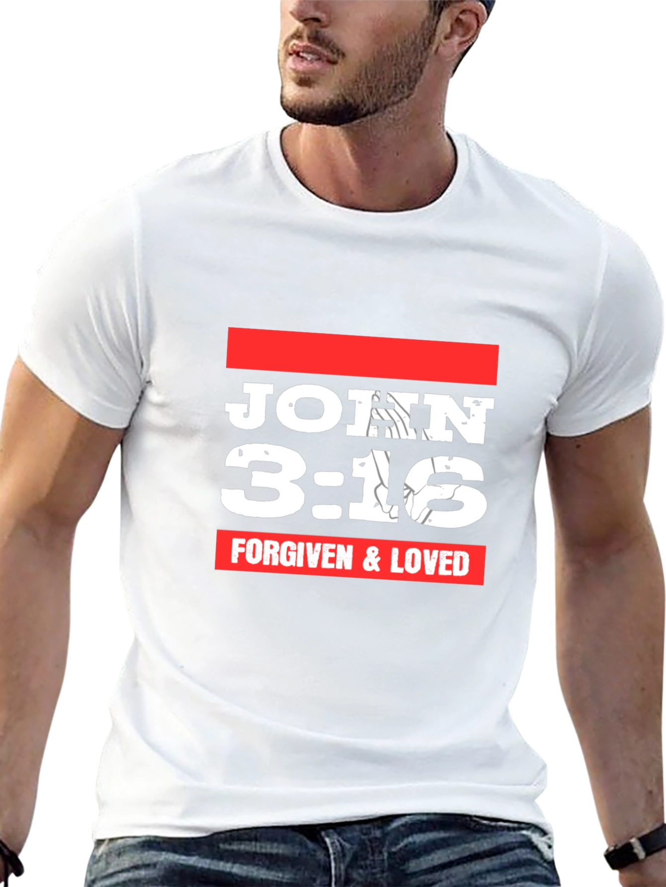 John 3:16 Graphic T-Shirt - Forgiven & Loved