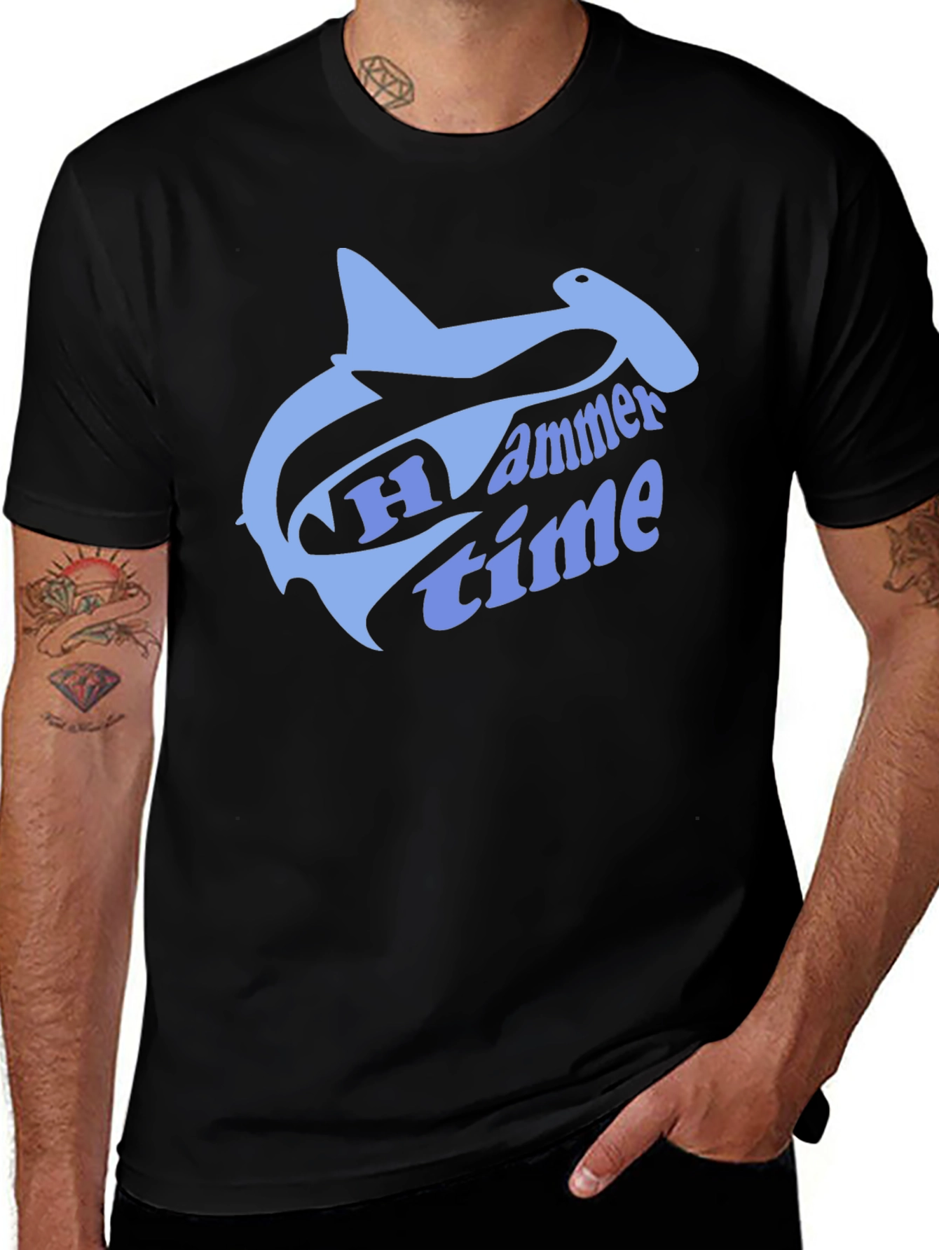 Hammer Time T-Shirt - Shark Graphic Tee