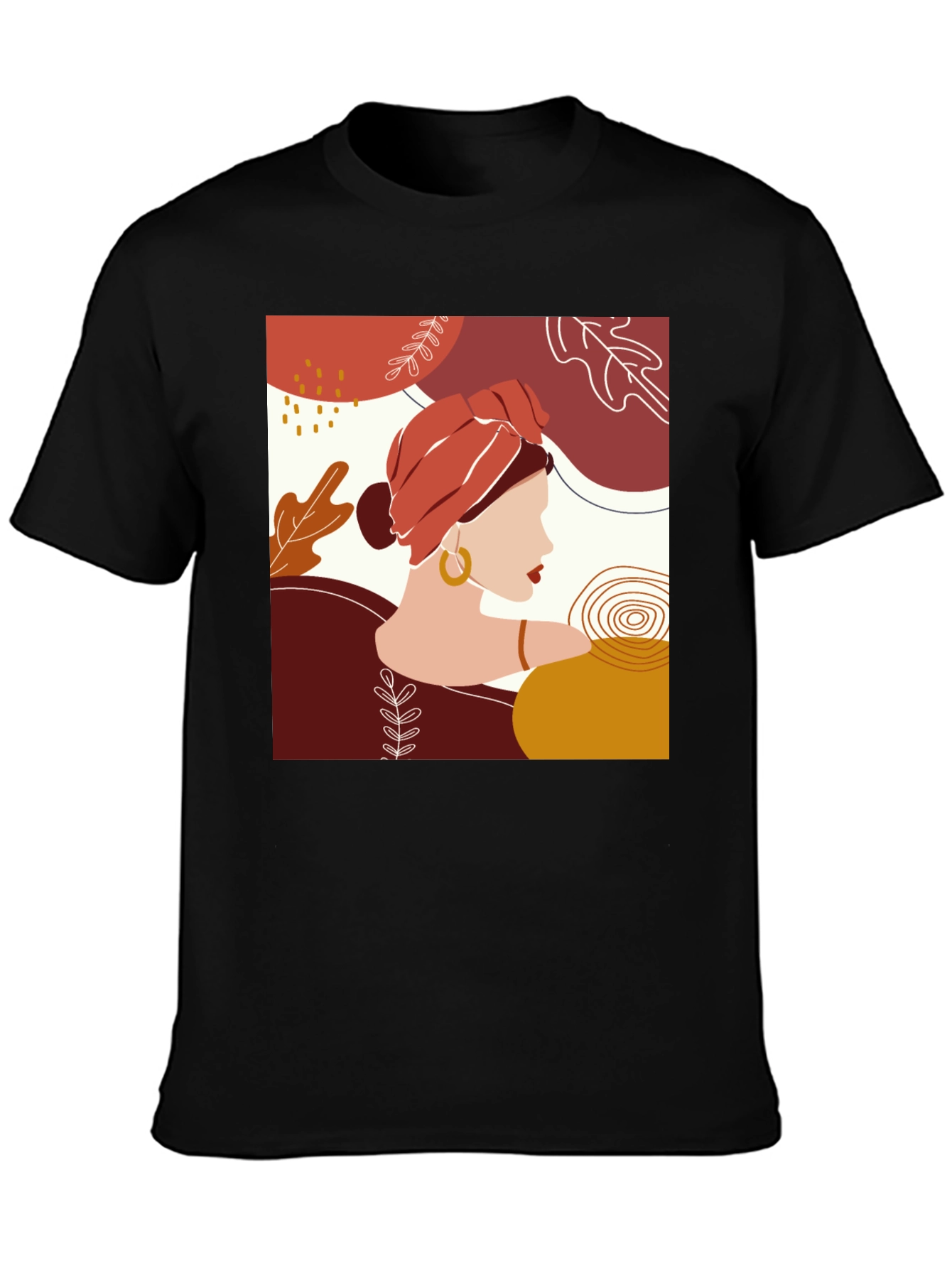 Abstract Woman Graphic Tee - Stylish Casual Wear