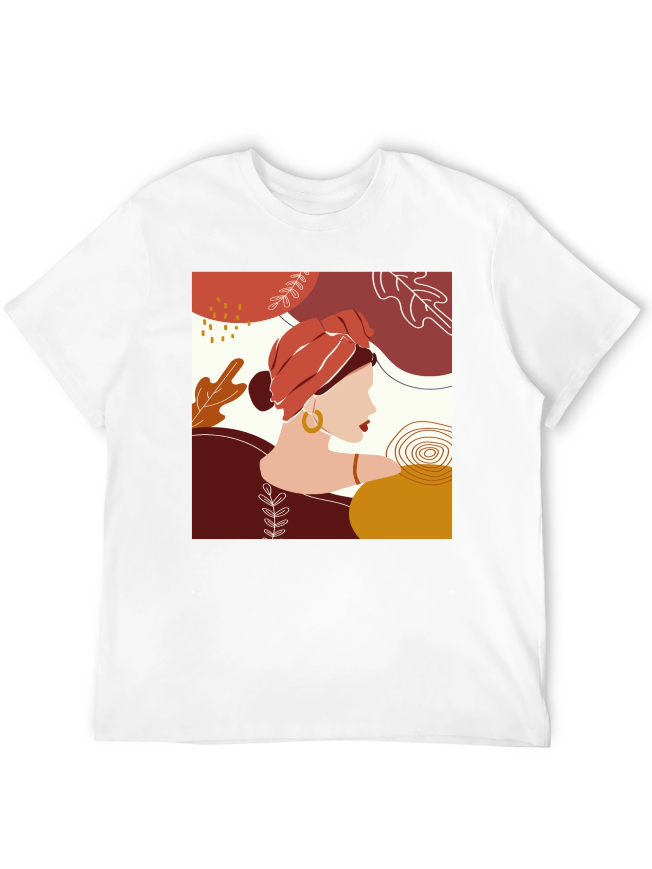 Abstract Woman Graphic Tee - Stylish Casual Wear