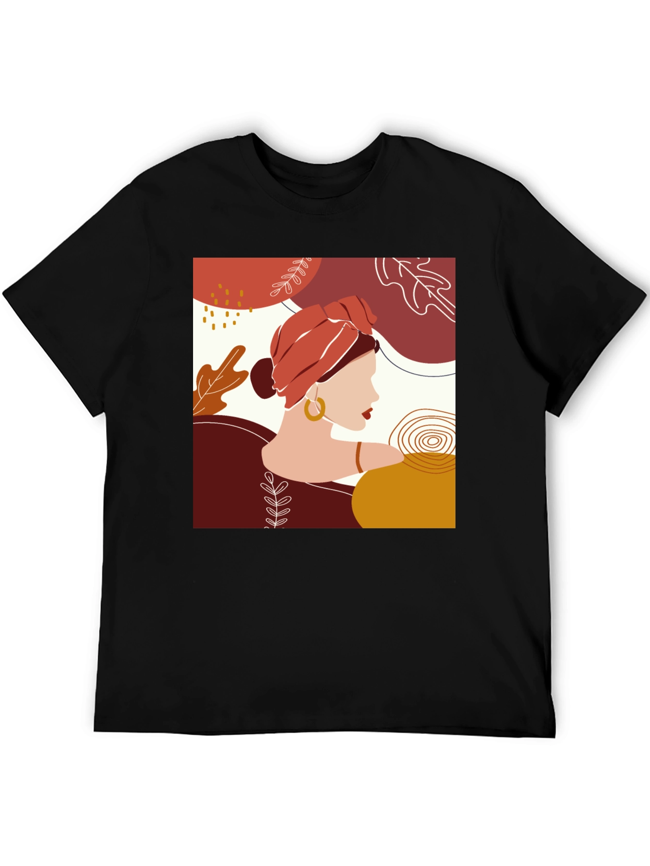 Abstract Woman Graphic Tee - Stylish Casual Wear