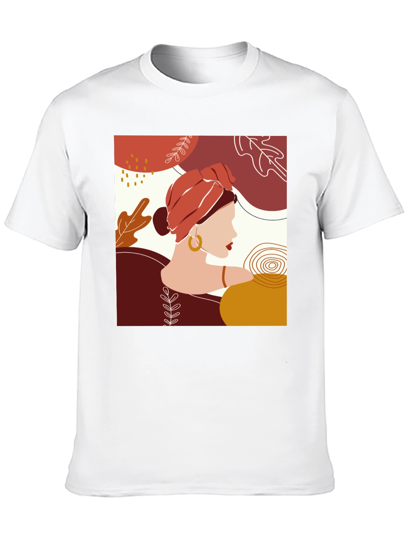 Abstract Woman Graphic Tee - Stylish Casual Wear