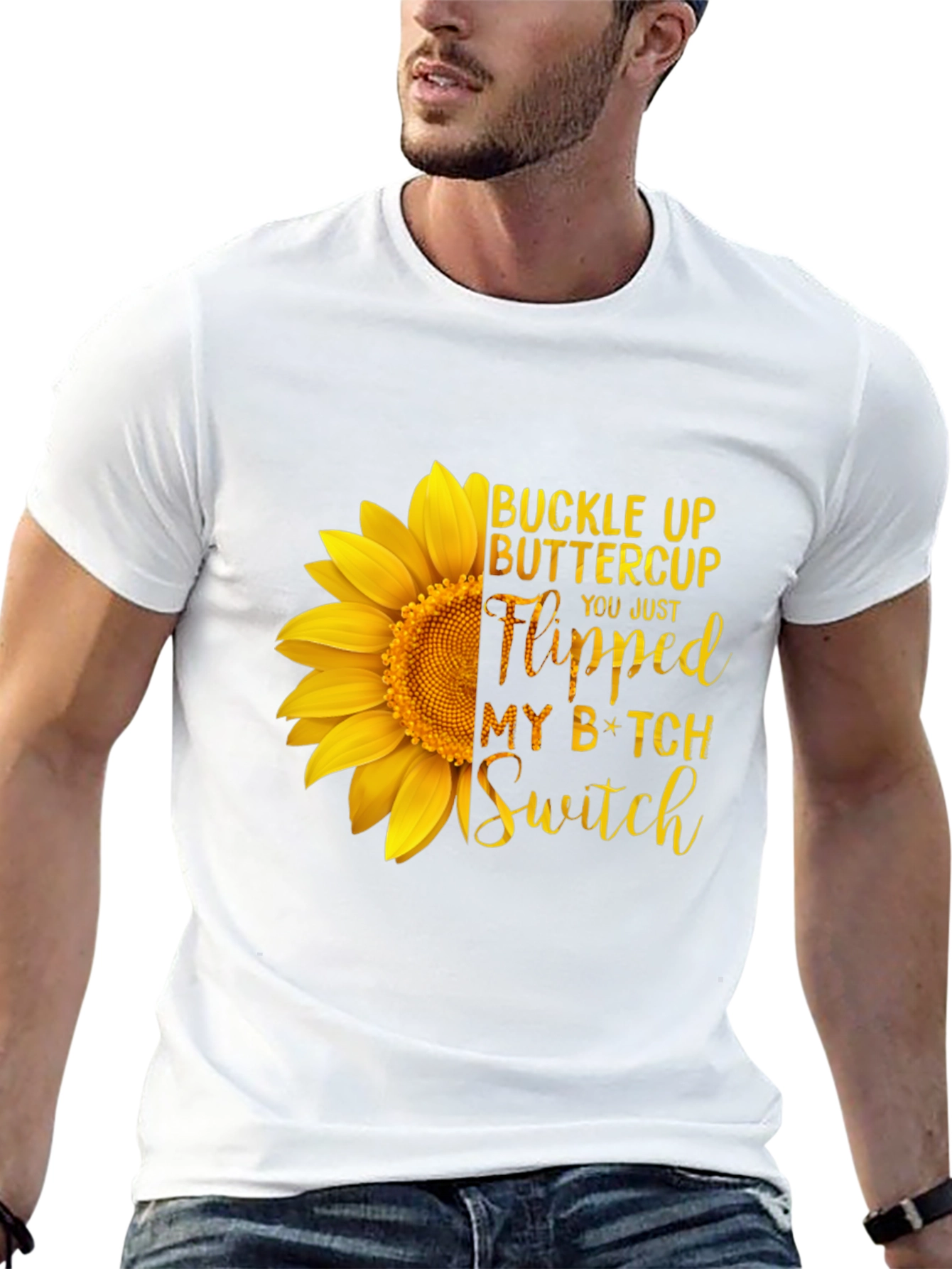 Buckle Up Buttercup Sunflower Tee
