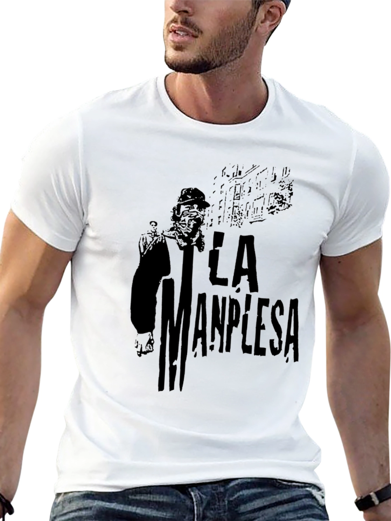 La Manplesa Black Graphic Tee