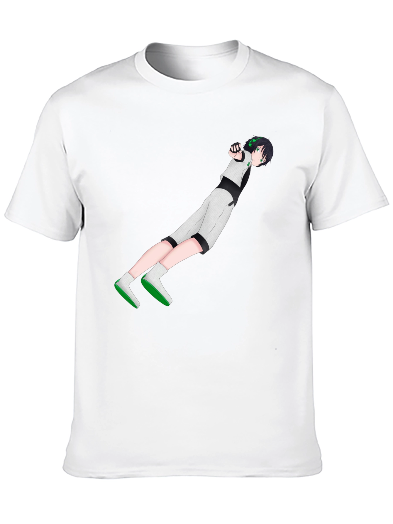 Anime Character Graphic Black T-Shirt