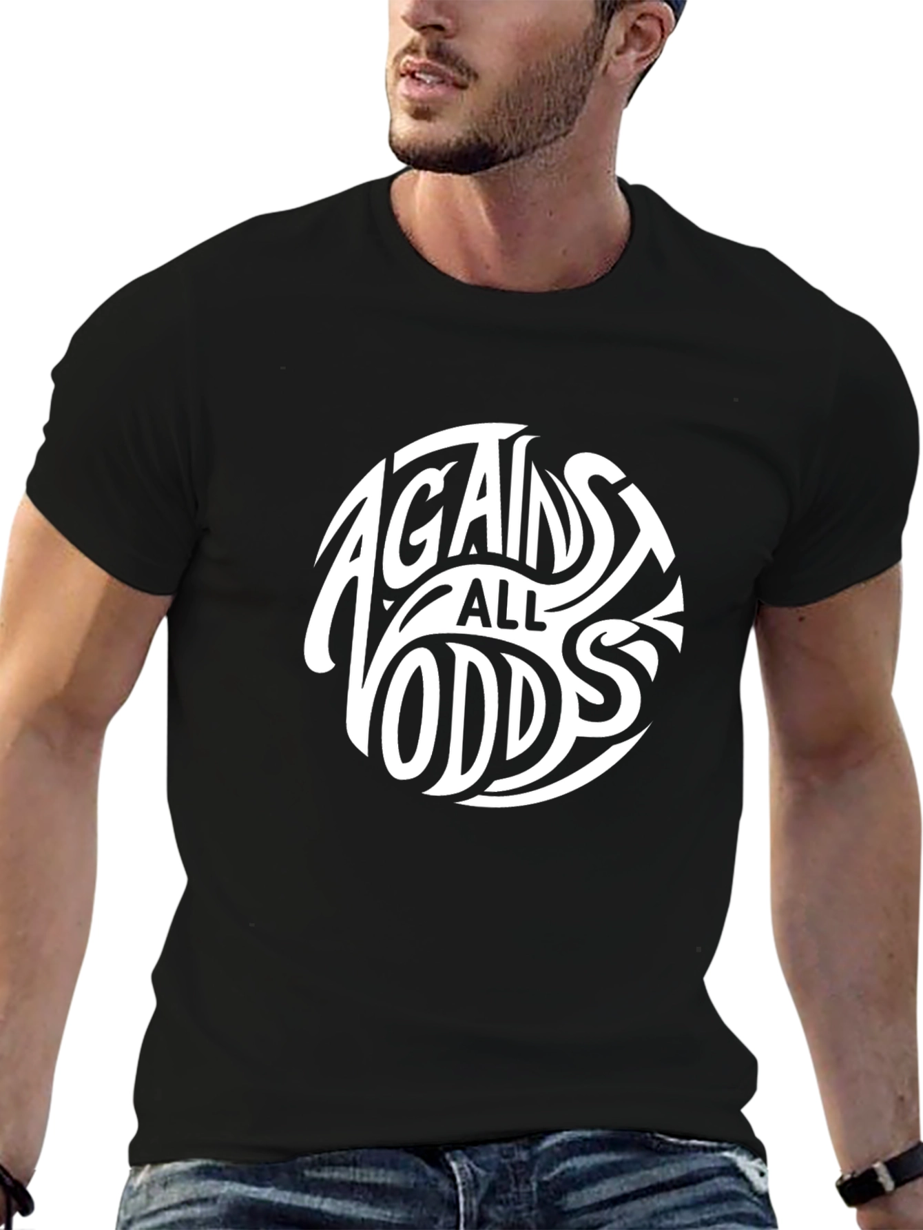 Against All Odds Graphic Tee - Bold Statement Shirt