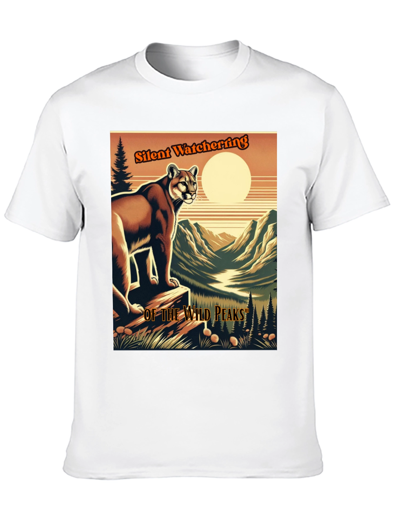 Silent Watcher T-Shirt | Wild Peaks Design