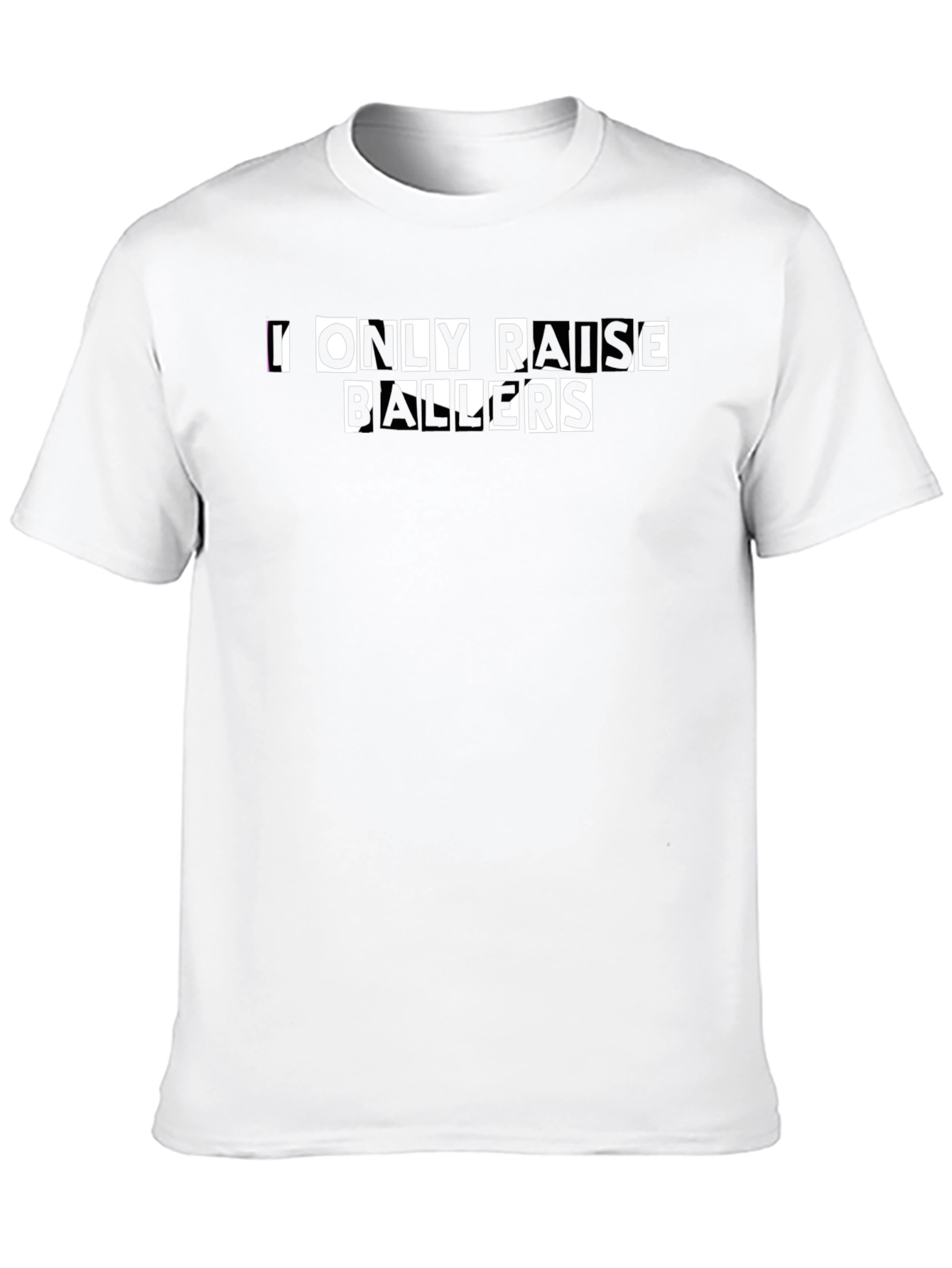 I Only Raise Ballers Graphic Tee - Black T-Shirt