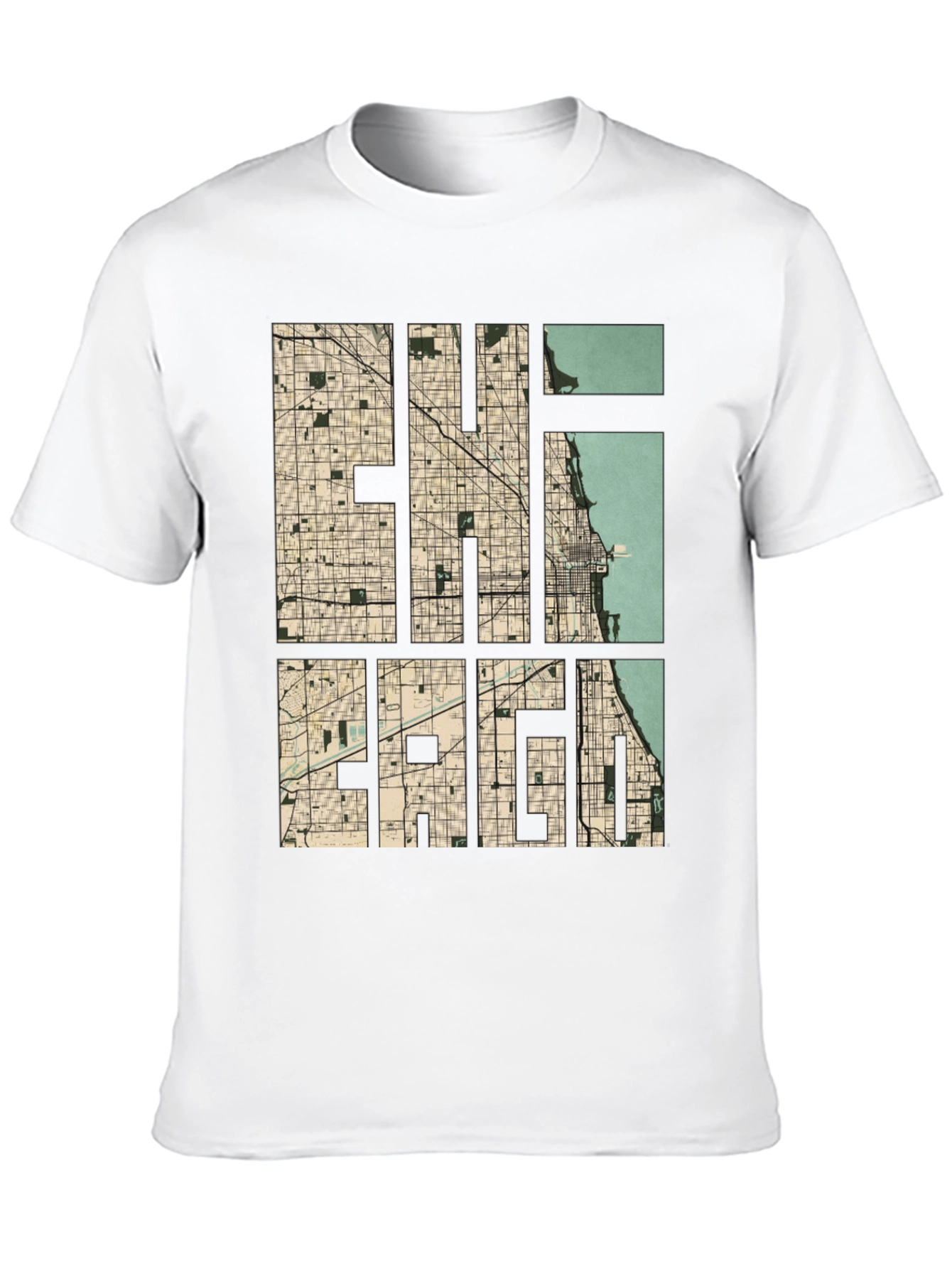 Chicago Map Graphic Tee - Urban Style