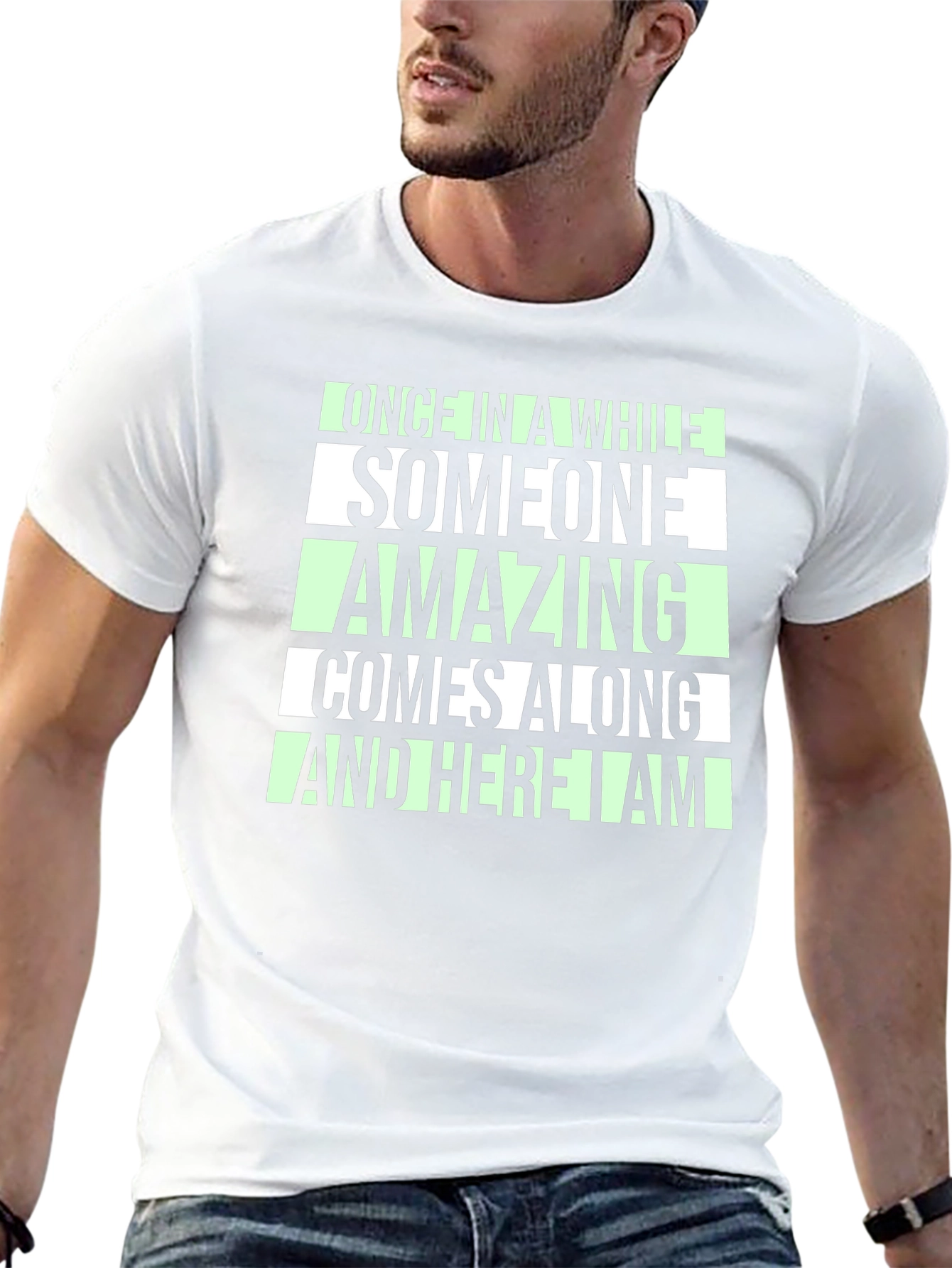 Amazing Comes Along Black T-Shirt