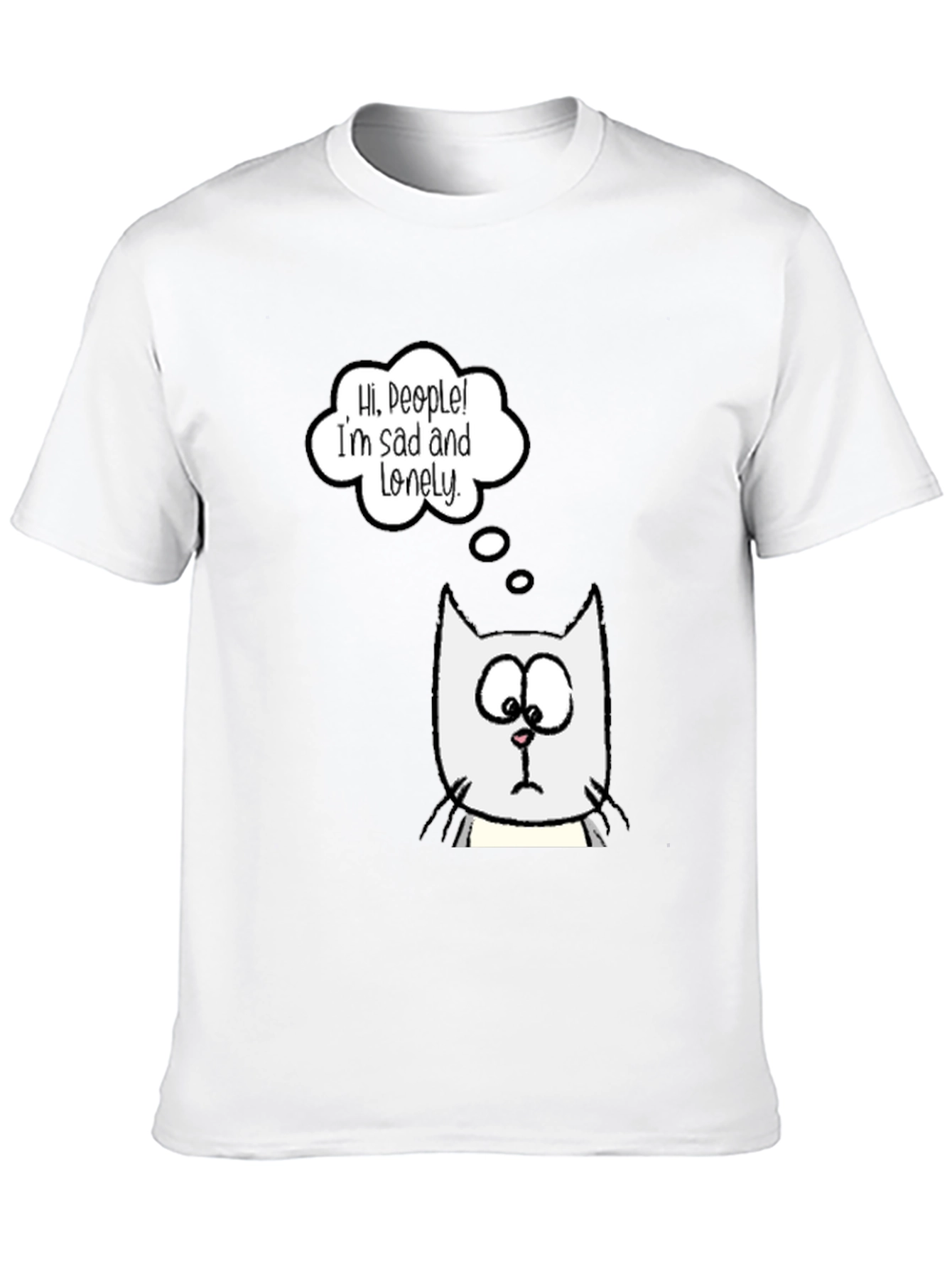 Sad Lonely Cat T-Shirt