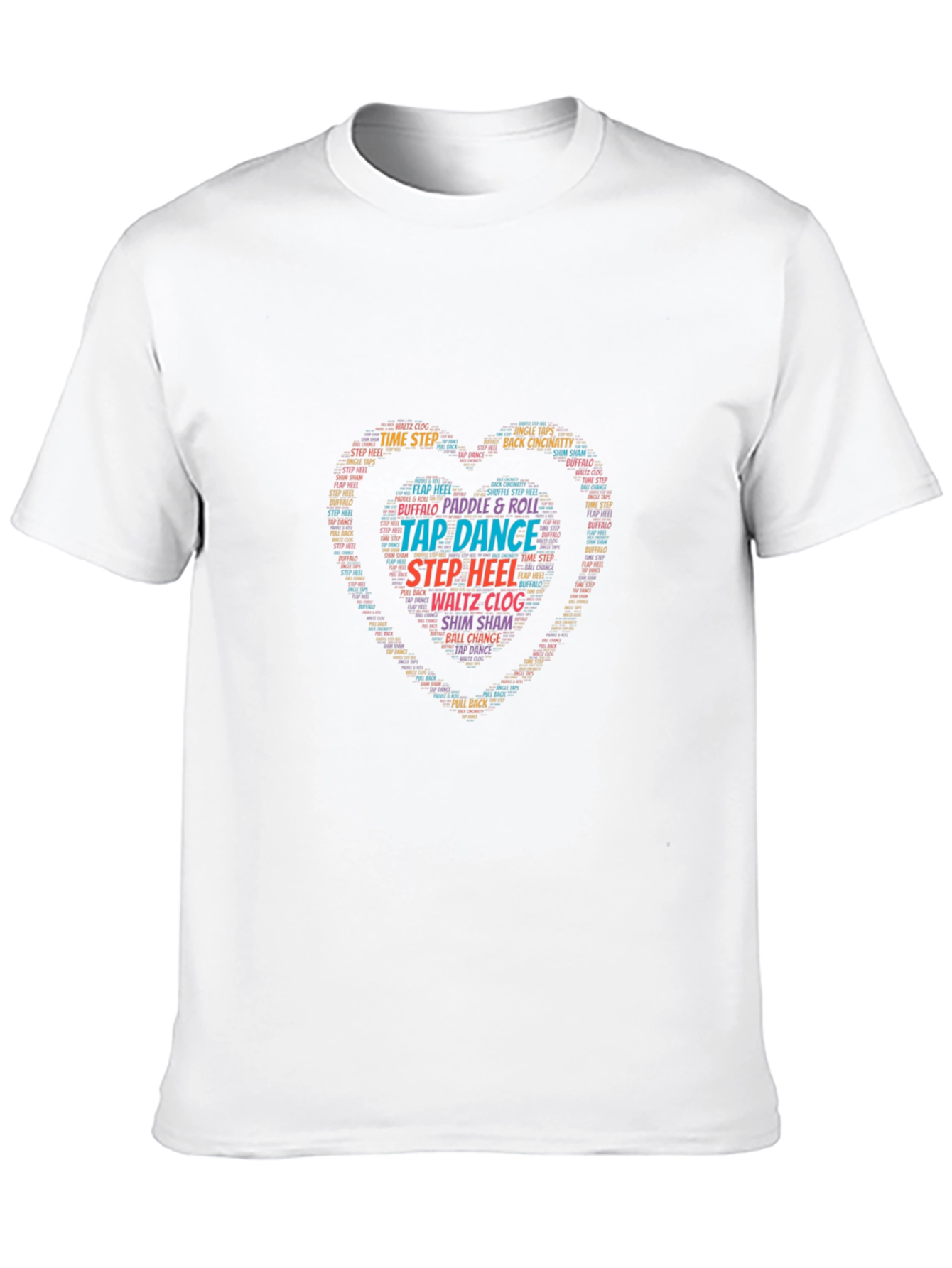 Tap Dance Heart Graphic Tee - Soft Cotton Blend
