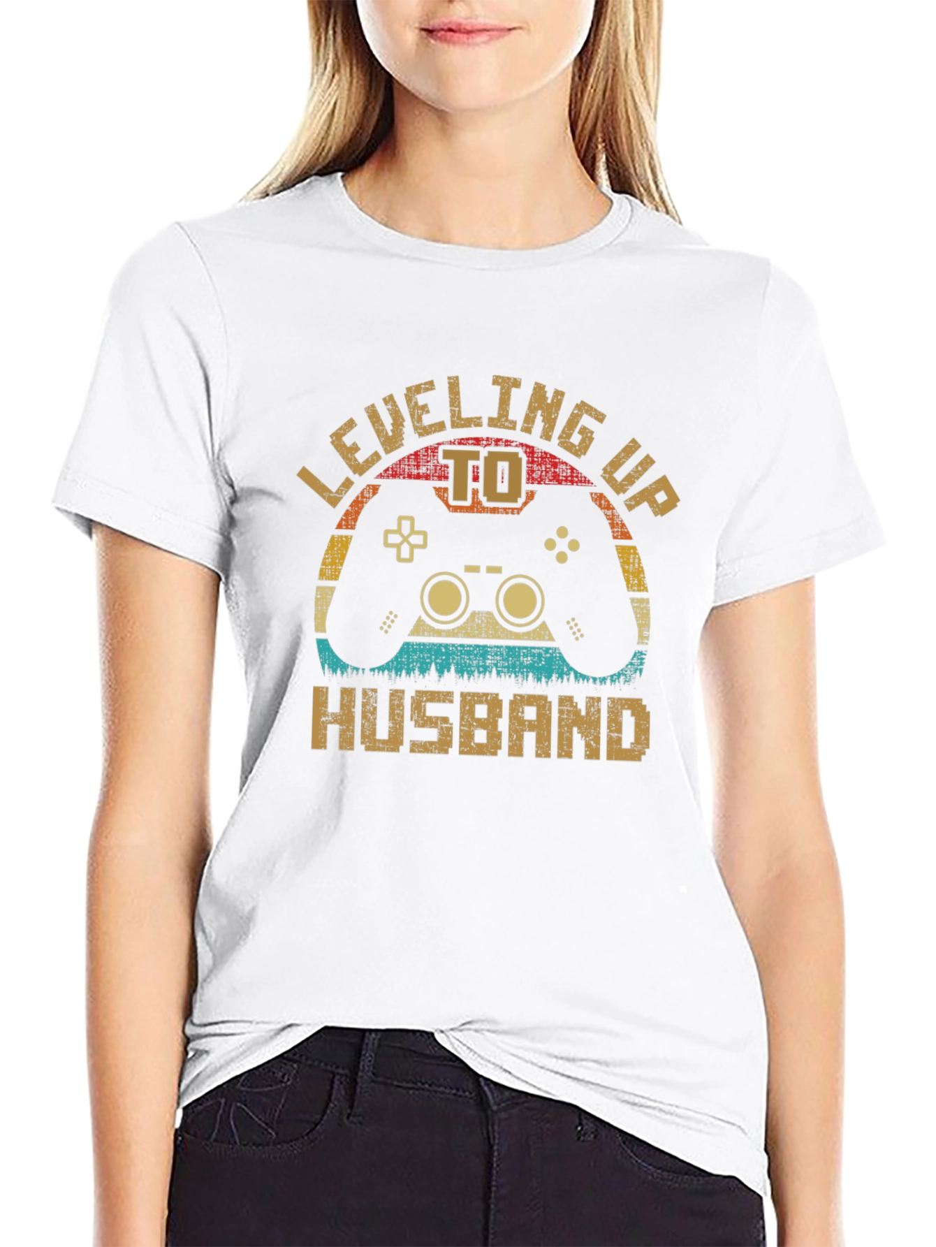 Leveling Up to Husband Graphic T-Shirt