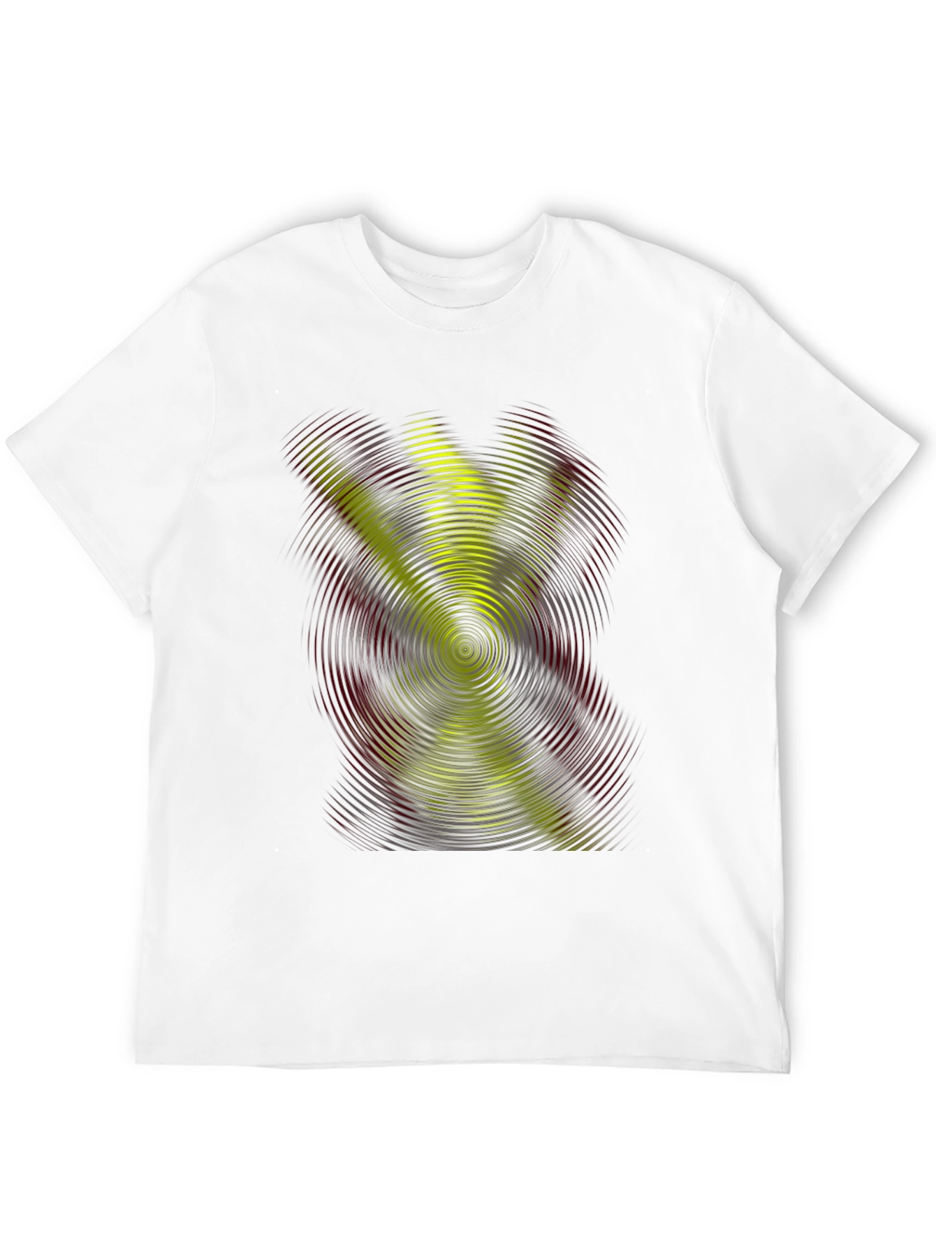Abstract Swirl Graphic Tee - Black Casual Shirt