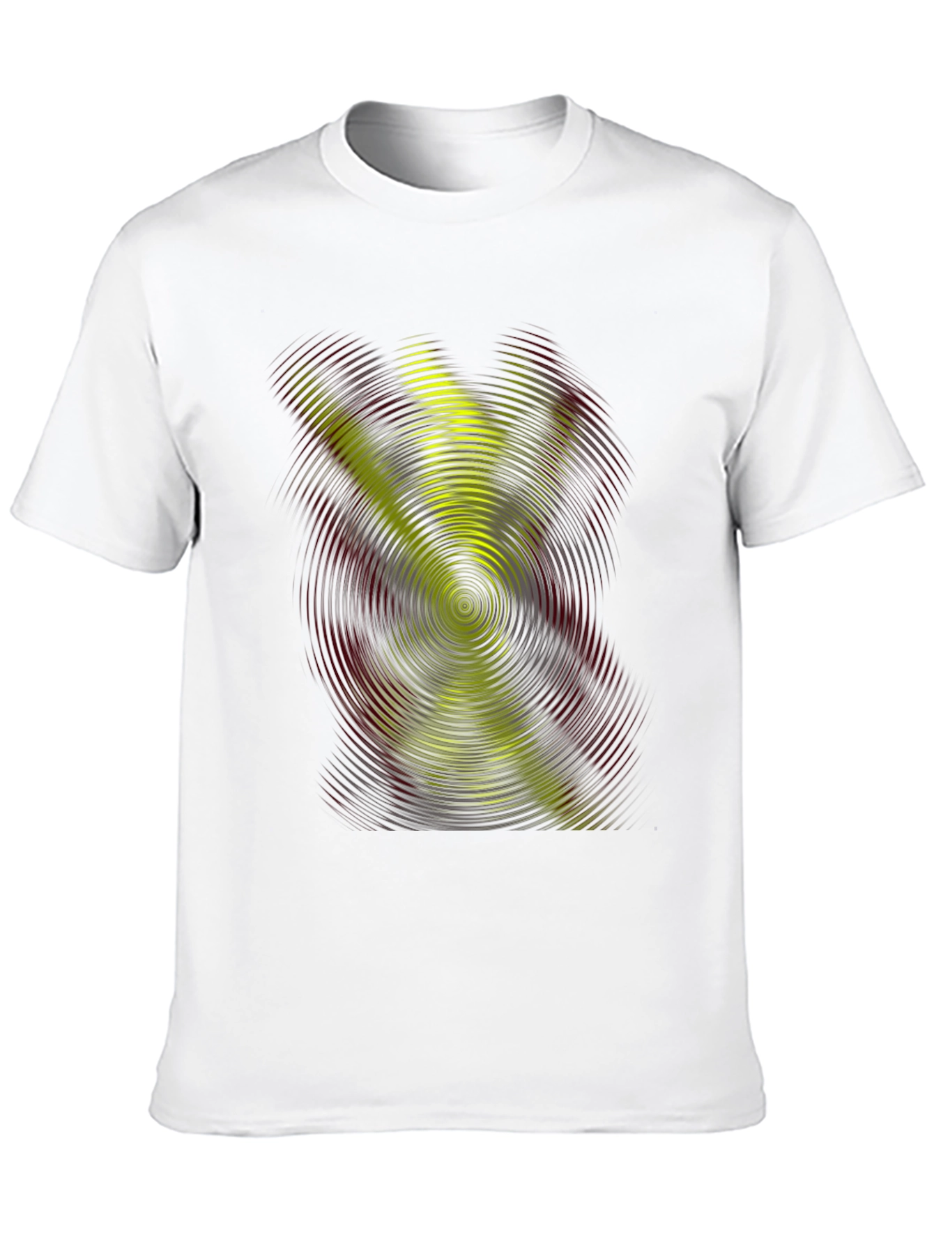 Abstract Swirl Graphic Tee - Black Casual Shirt