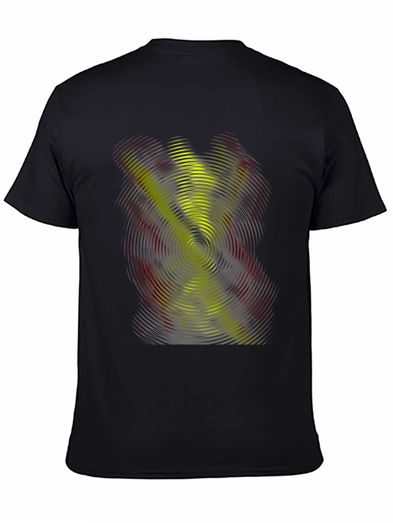 Abstract Swirl Graphic Tee - Black Casual Shirt