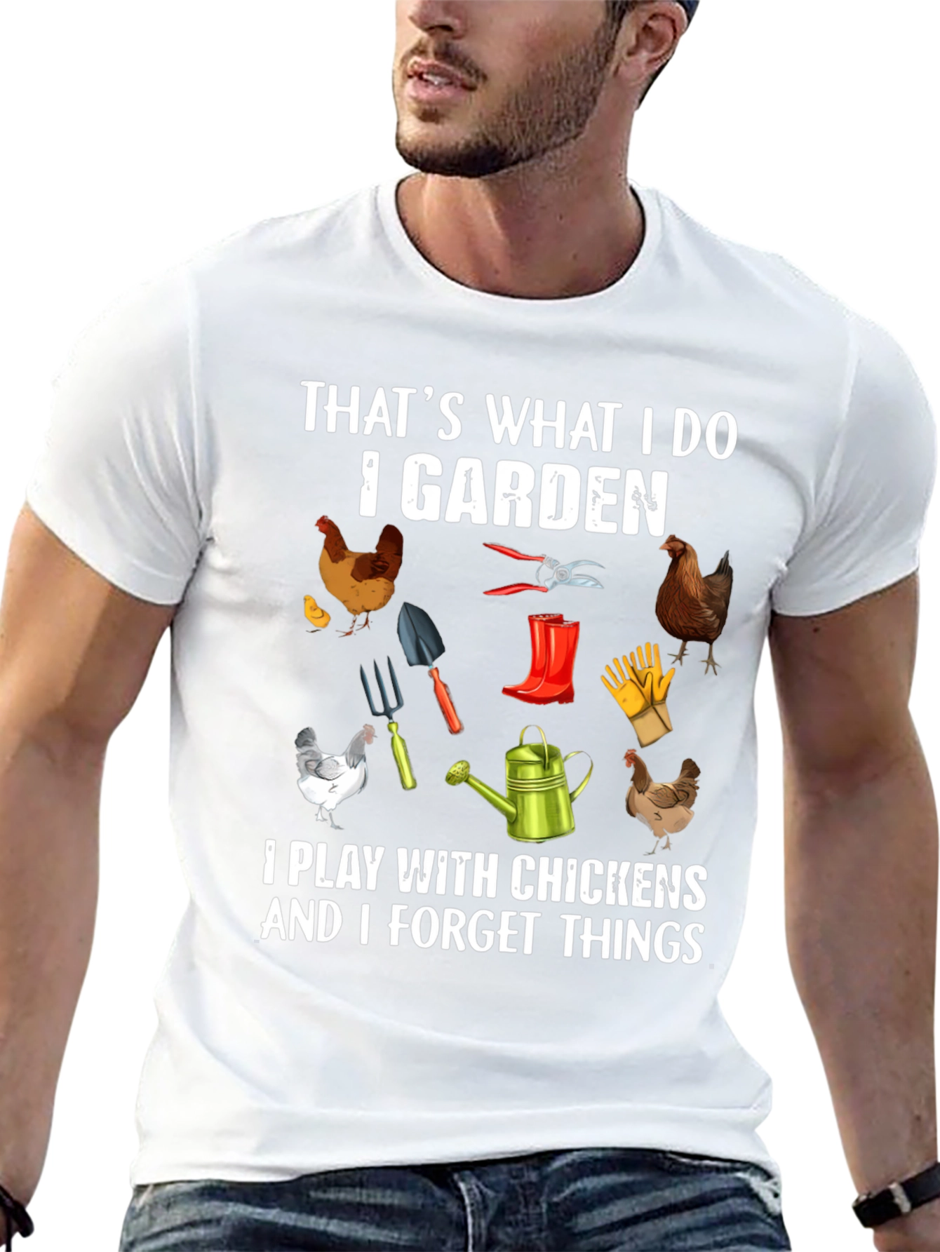 Gardening & Chicken Lover T-Shirt