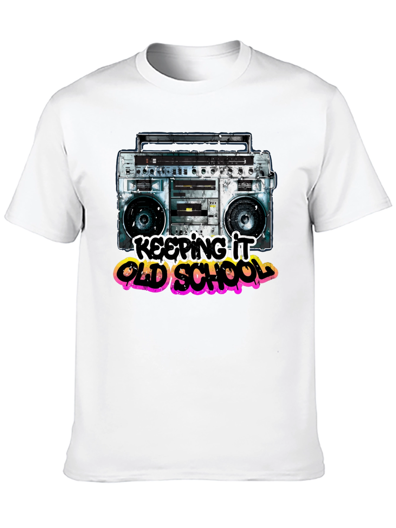 Retro Boombox T-Shirt - Keeping it Old School