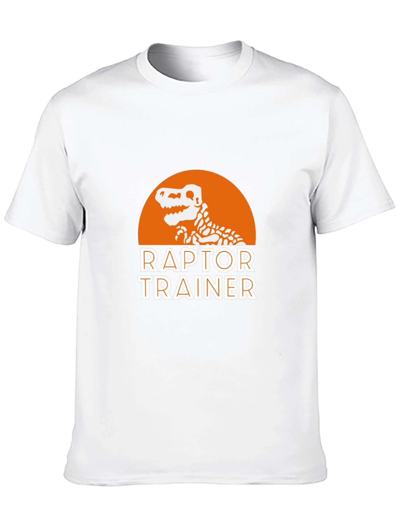Raptor Trainer Graphic T-Shirt - Dinosaur Skeleton Design