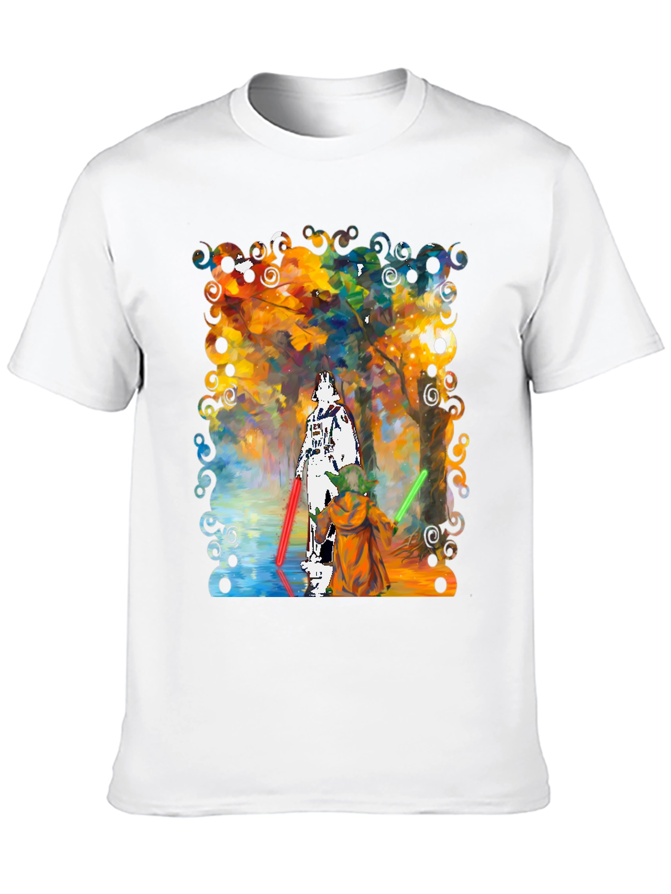 Star Wars Darth Vader Yoda Paint T-Shirt