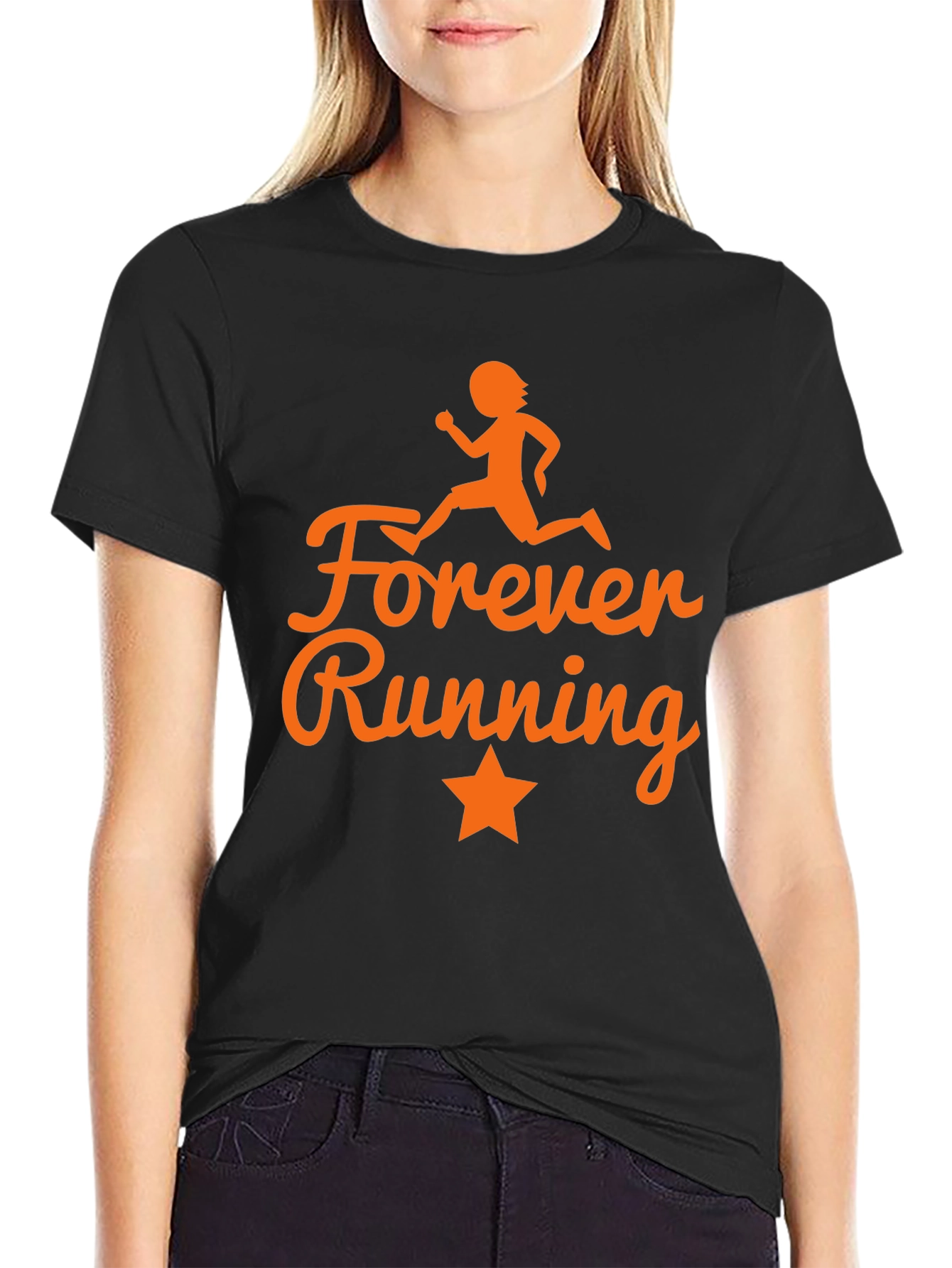 Forever Running Graphic Tee - Stylish Activewear