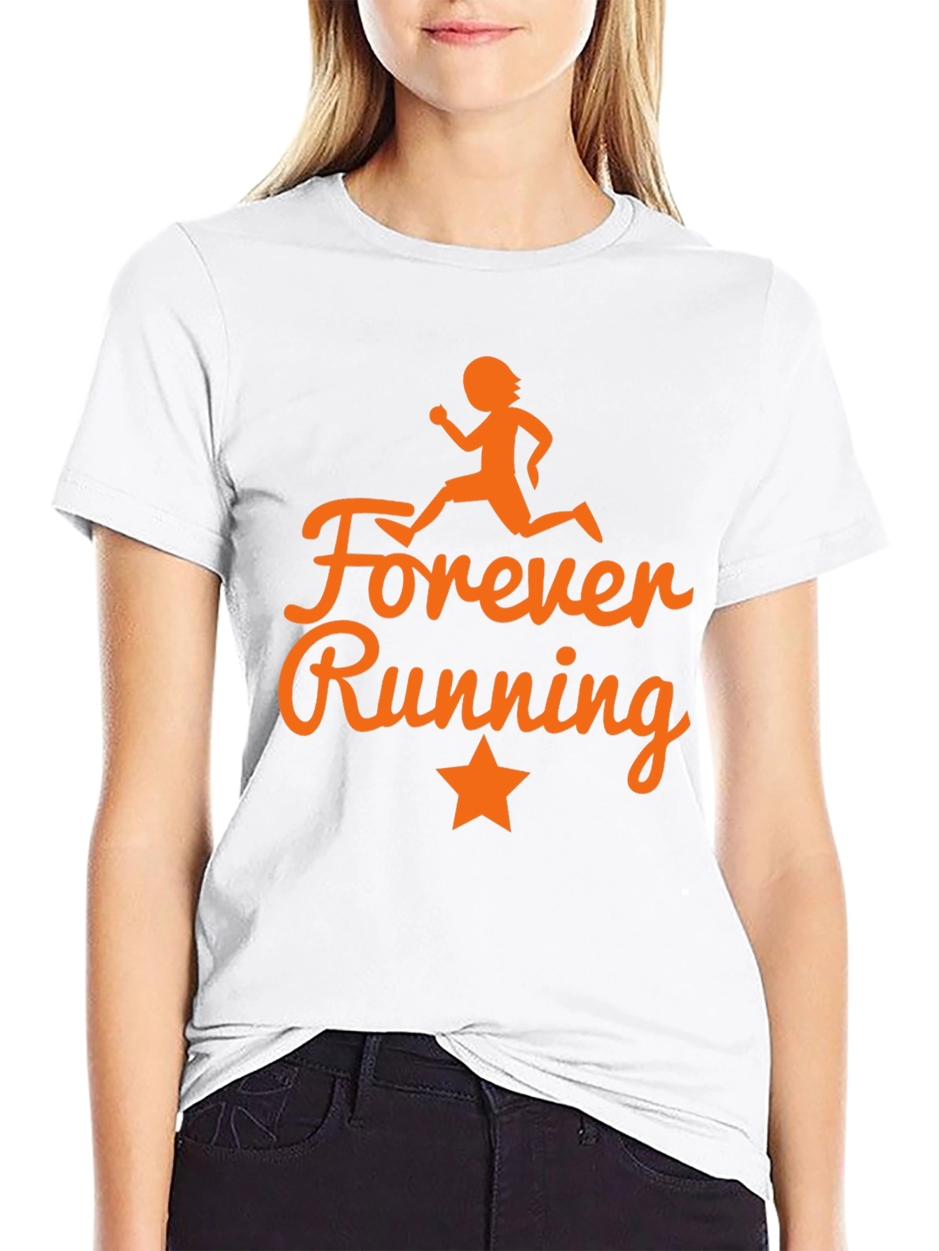 Forever Running Graphic Tee - Stylish Activewear