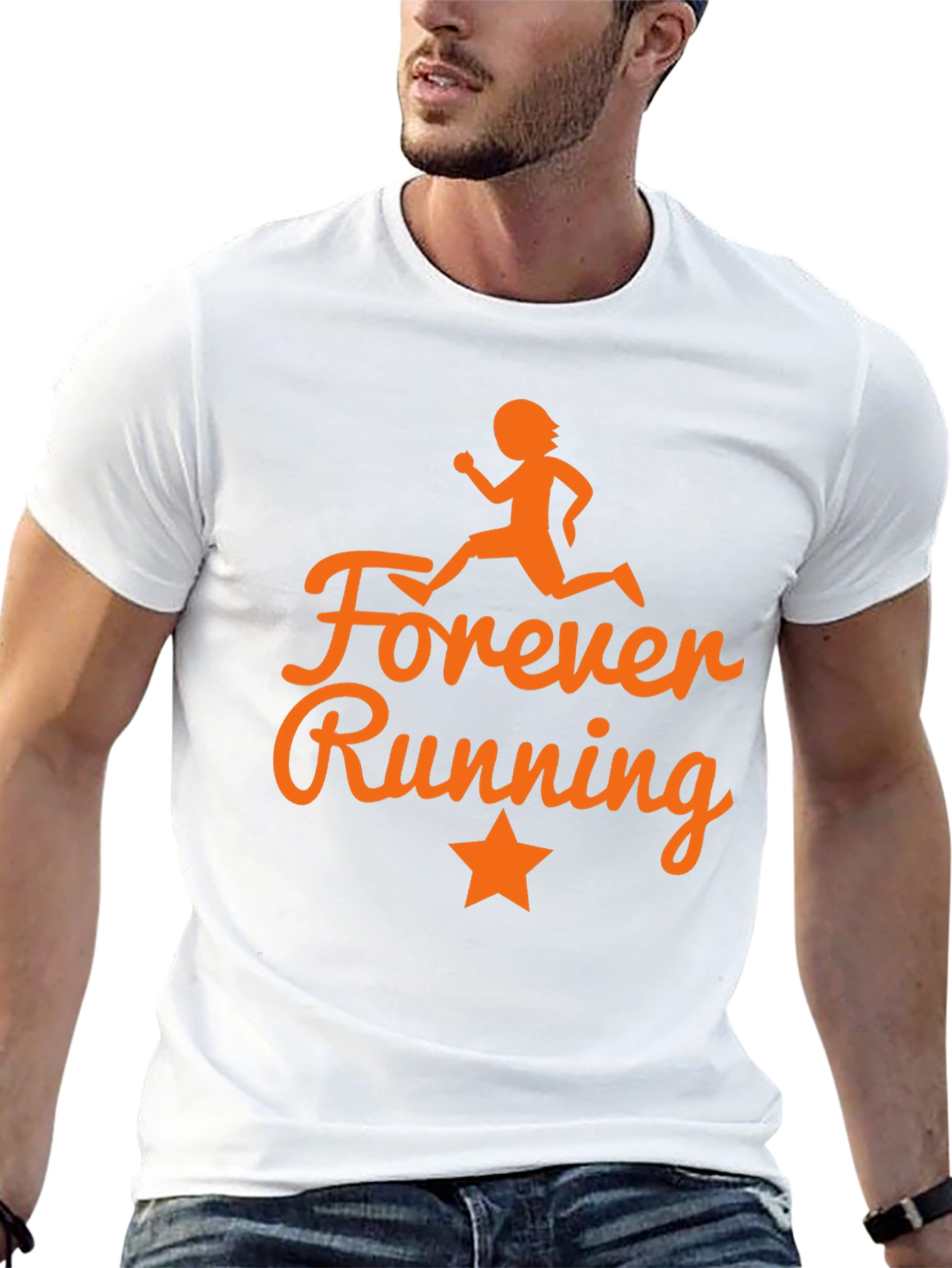Forever Running Graphic Tee - Stylish Activewear