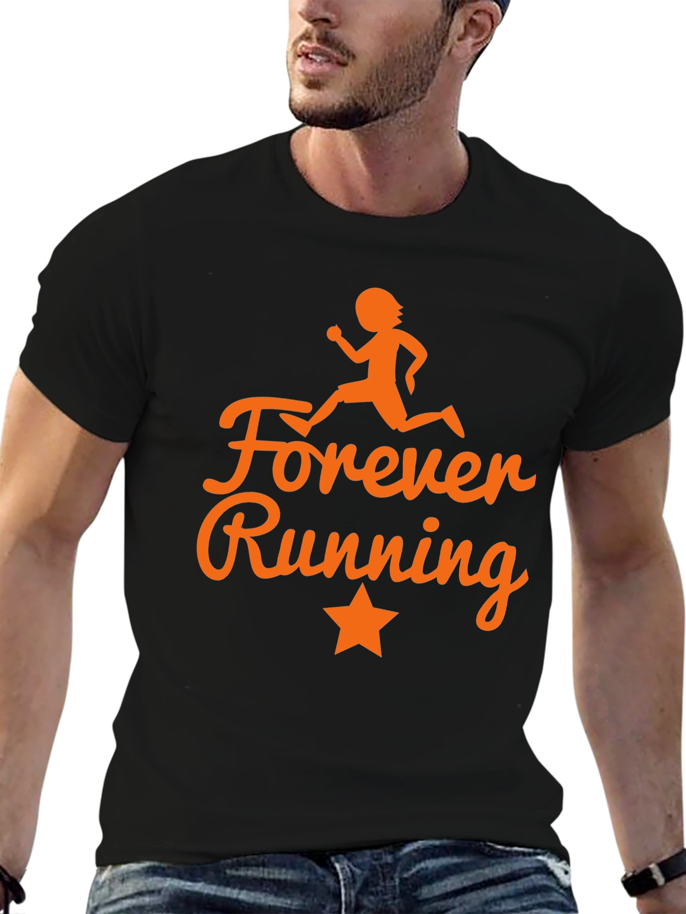 Forever Running Graphic Tee - Stylish Activewear
