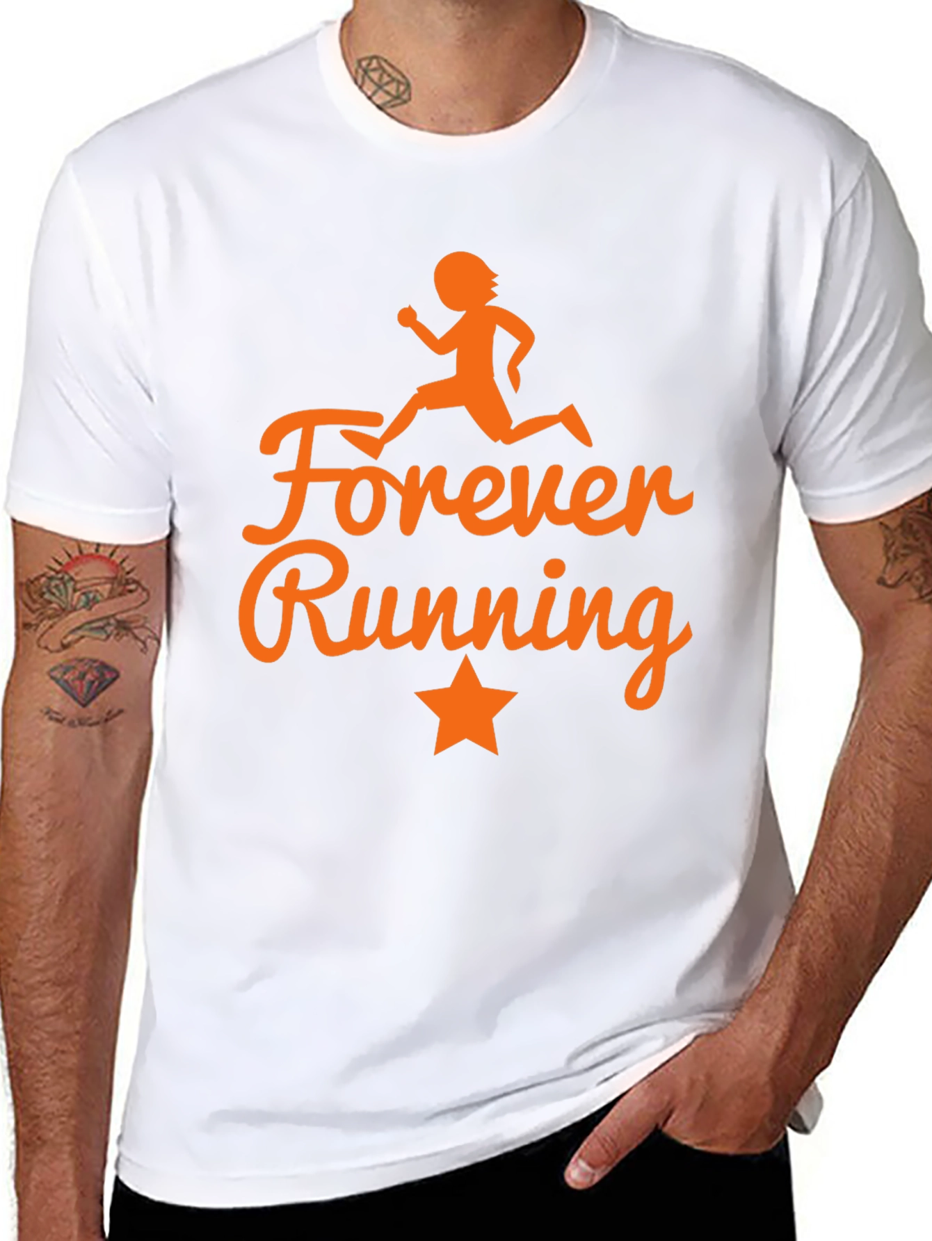 Forever Running Graphic Tee - Stylish Activewear