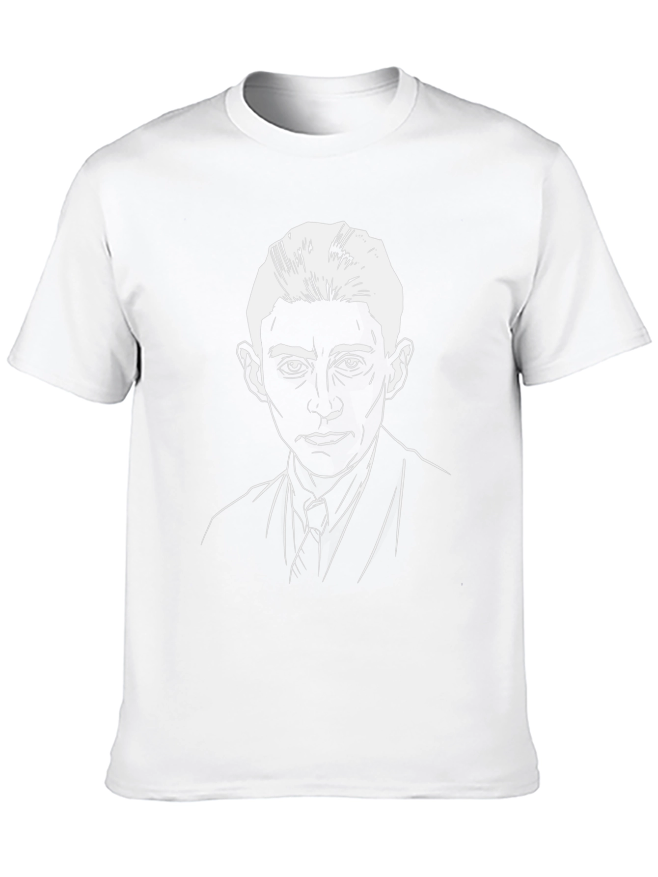 Kafka Portrait Graphic T-Shirt - Black