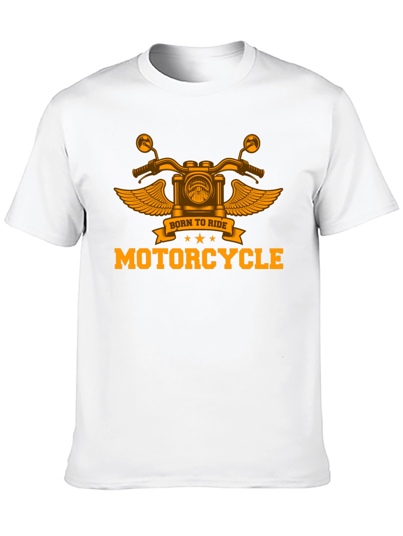 Born To Ride Motorcycle Graphic T-Shirt