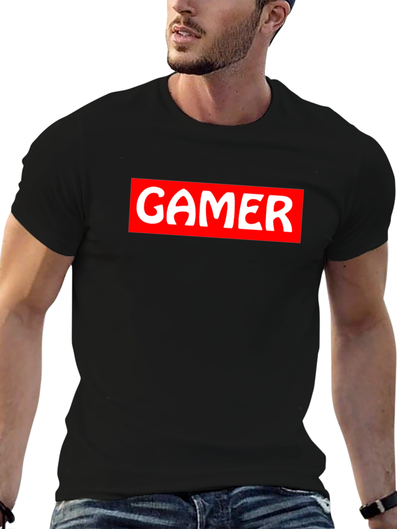 Gamer T-Shirt - Black - Cotton Blend