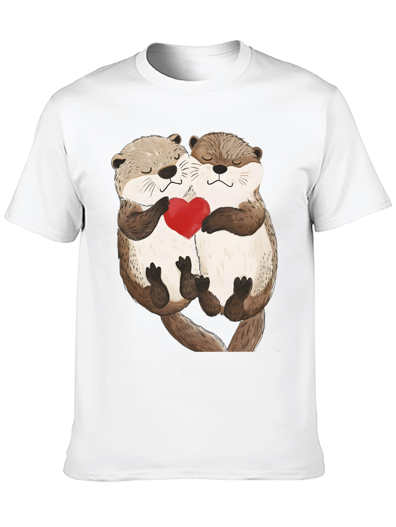 Otter Love Black T-Shirt