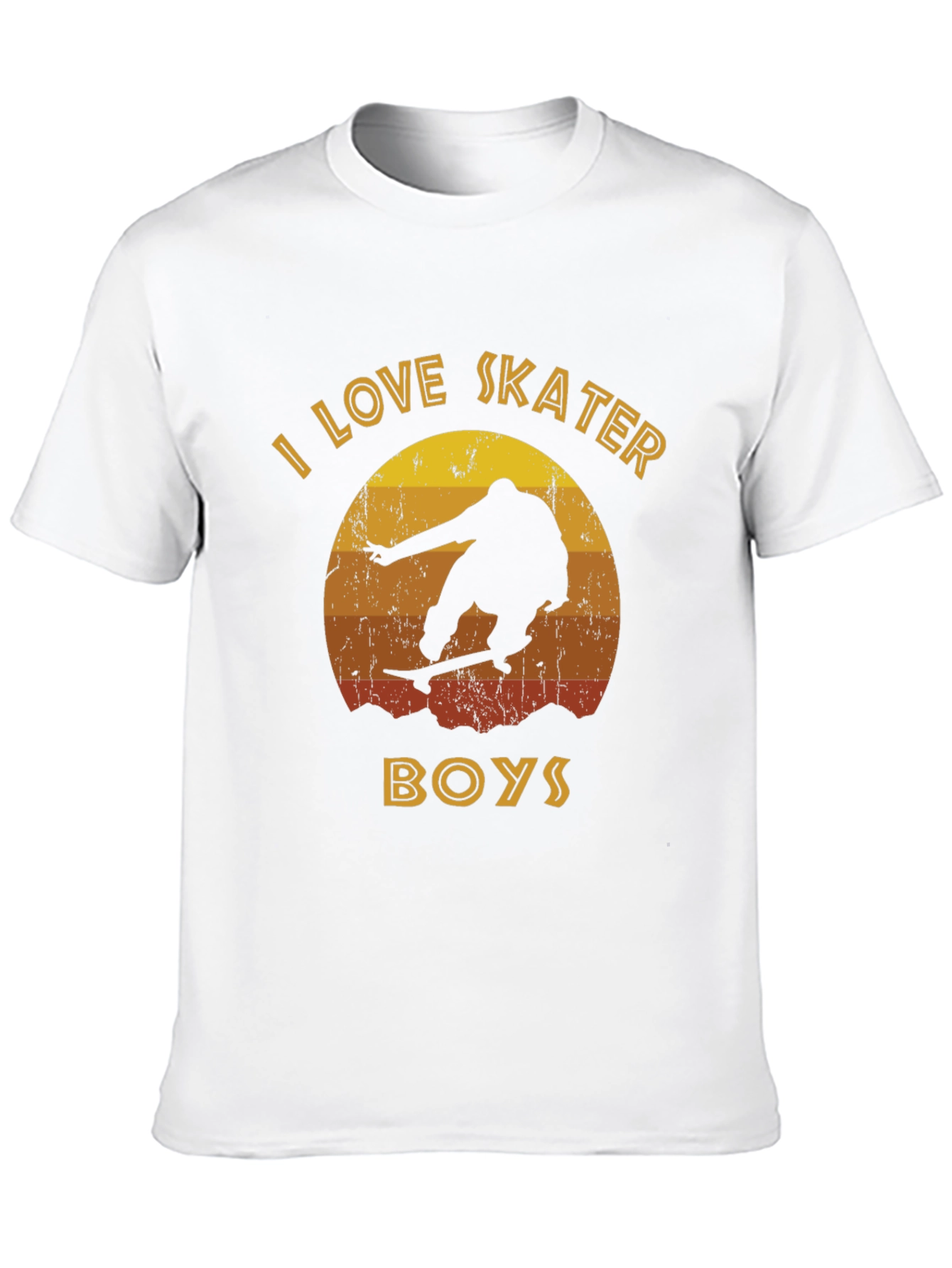 I Love Skater Boys Retro Graphic Tee