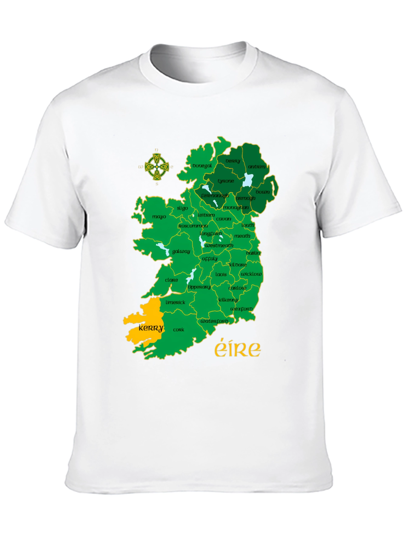 Ireland Map Graphic T-Shirt