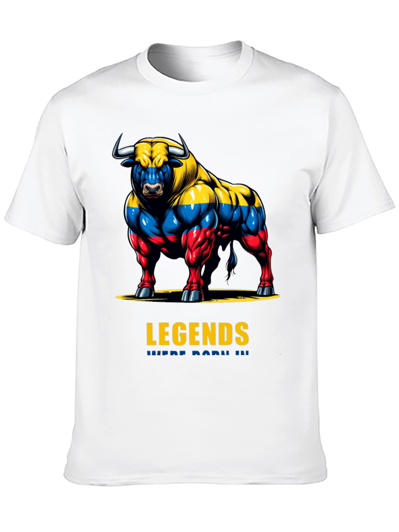 Legends Bull Graphic T-Shirt - Premium Cotton