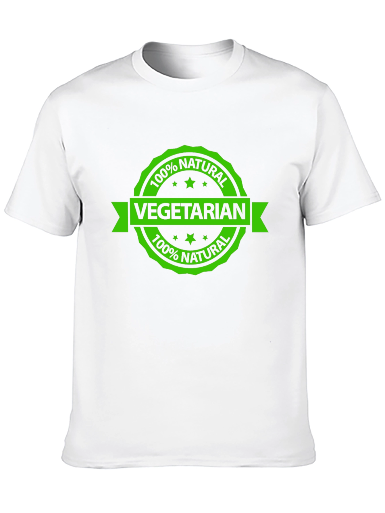 Vegetarian 100% Natural Black T-Shirt