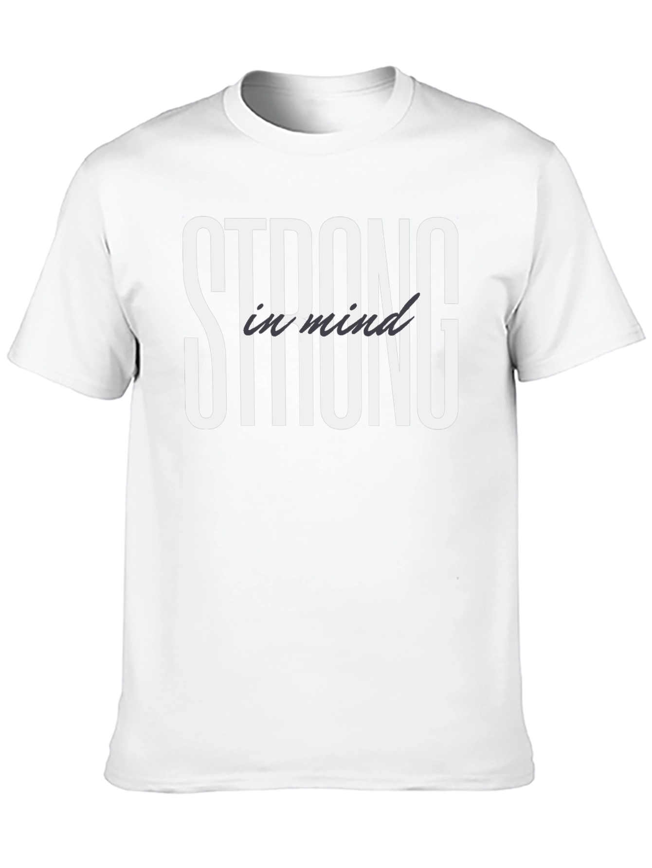 Strong in Mind Black T-Shirt - Motivational Tee