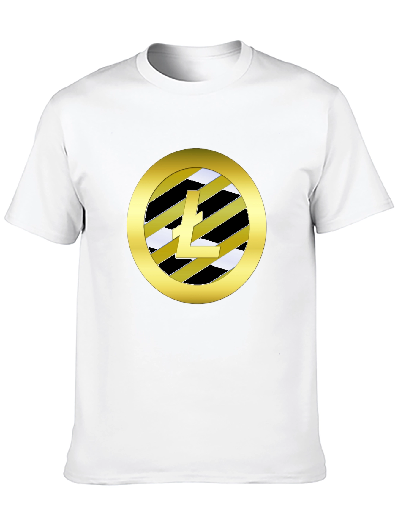 Litecoin Crypto Tee - Stylish Black Cotton Blend