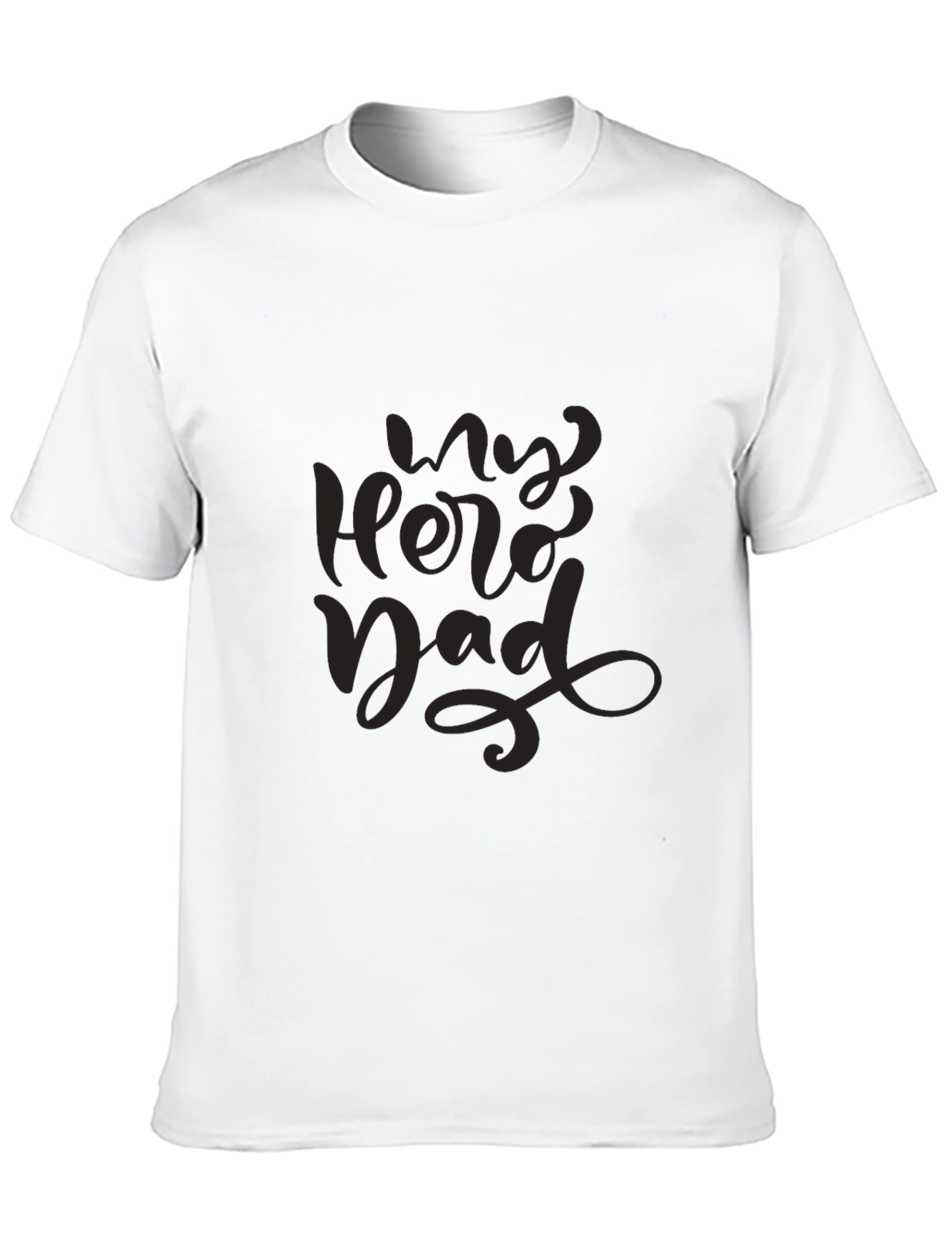 My Hero Dad Black T-Shirt