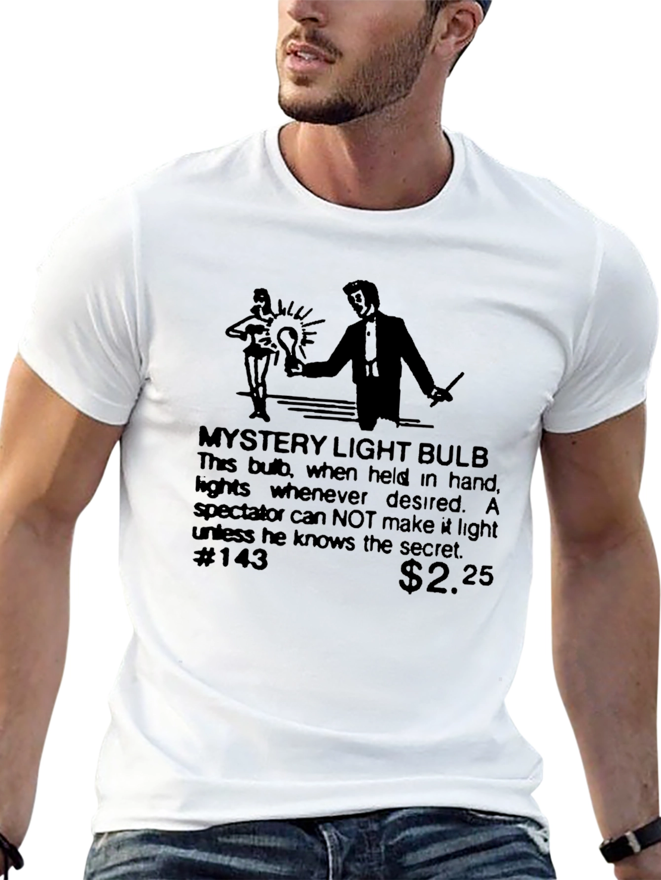 Mystery Light Bulb Graphic T-Shirt
