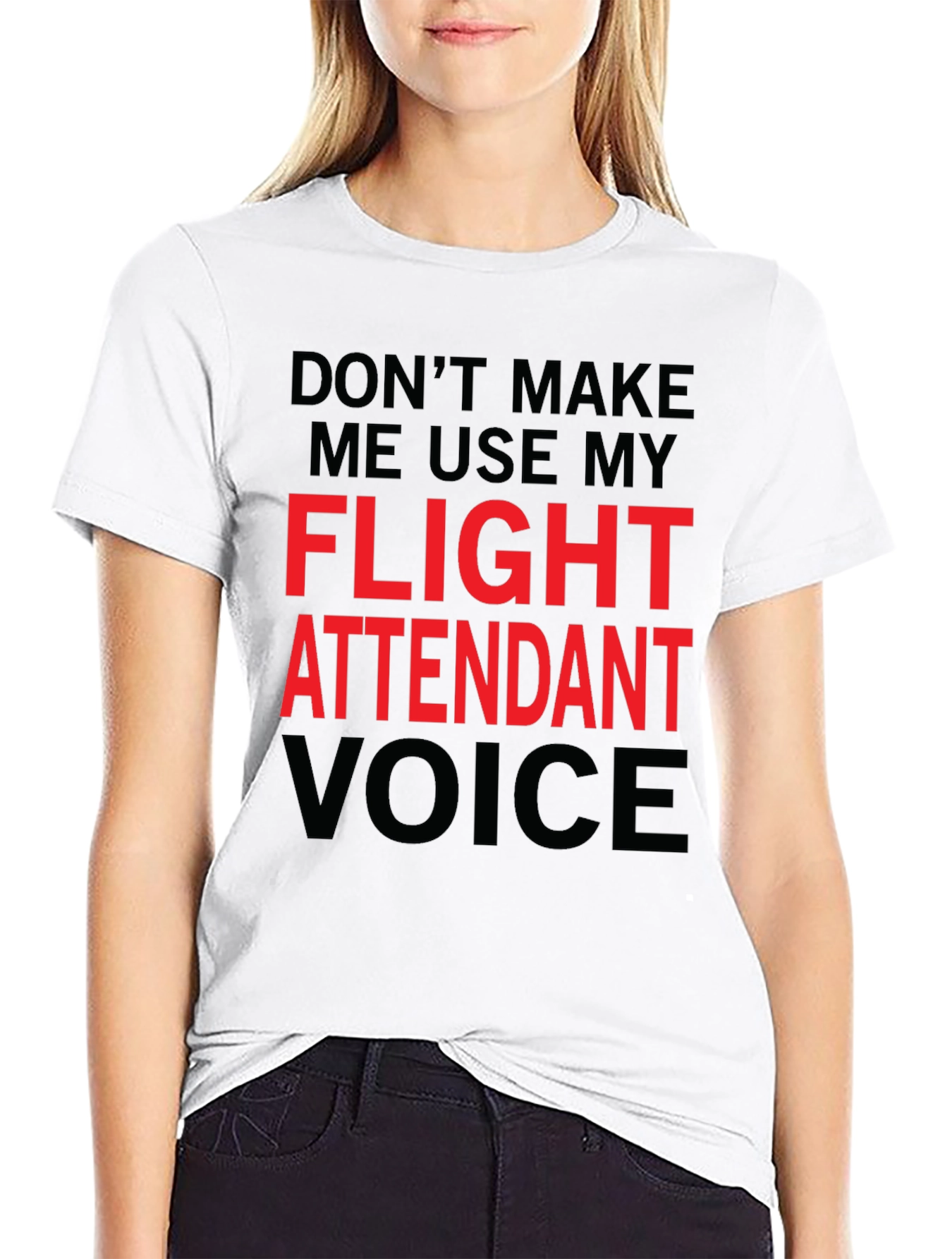 Flight Attendant Voice T-Shirt - Funny Aviation Tee