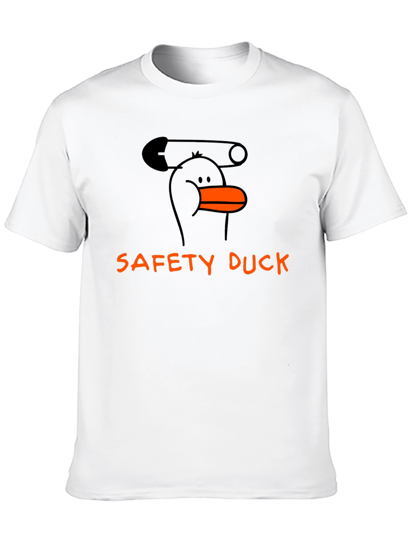 Safety Duck Graphic Tee - Black Cotton T-Shirt