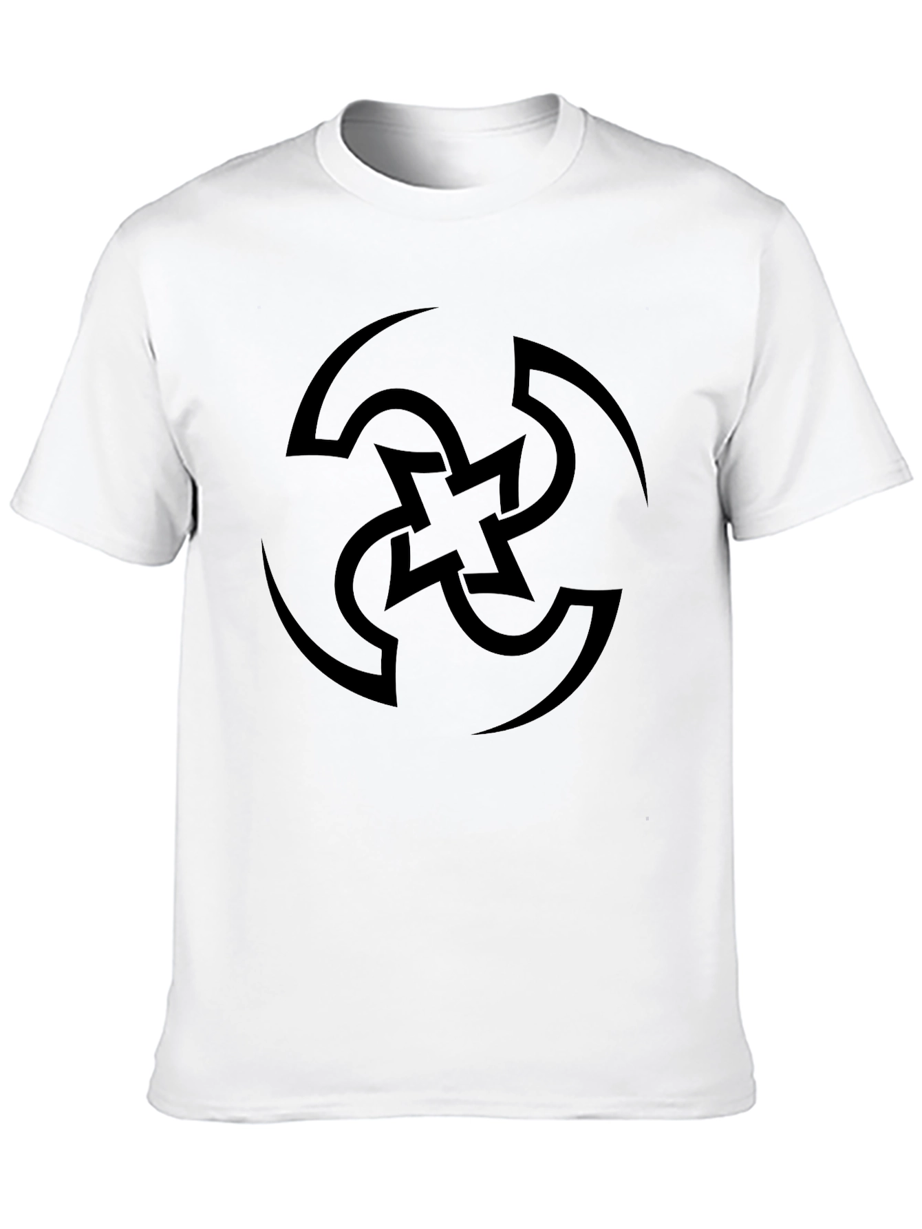 Swirl Graphic Tee - Mens Black Casual Shirt
