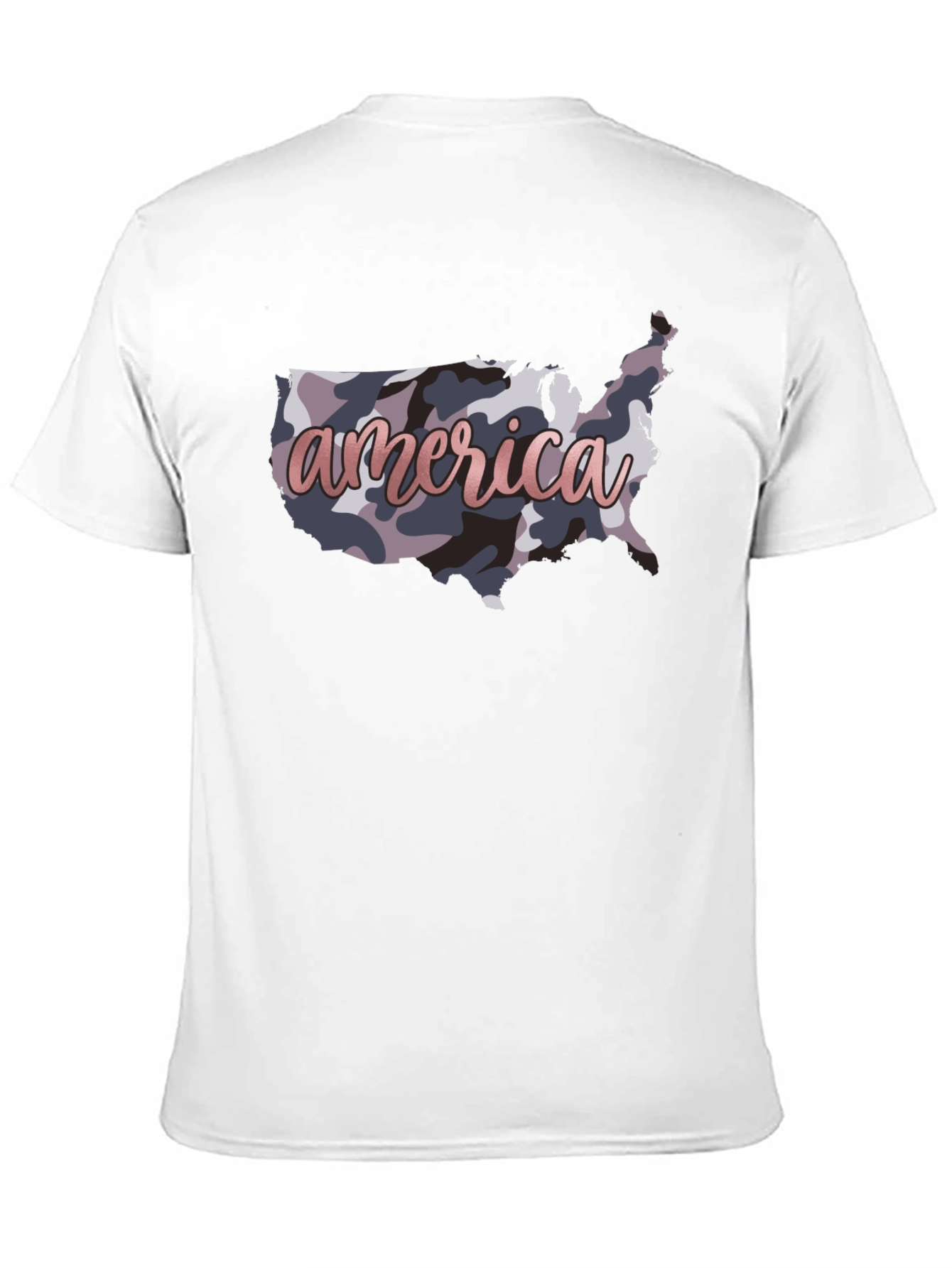 America Camo USA Map T-Shirt - Patriotic Pride