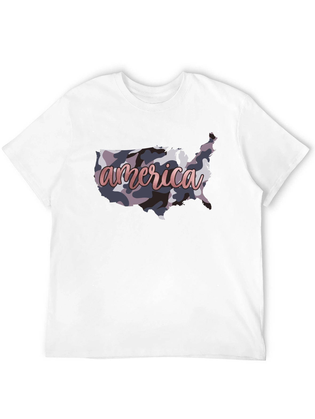 America Camo USA Map T-Shirt - Patriotic Pride