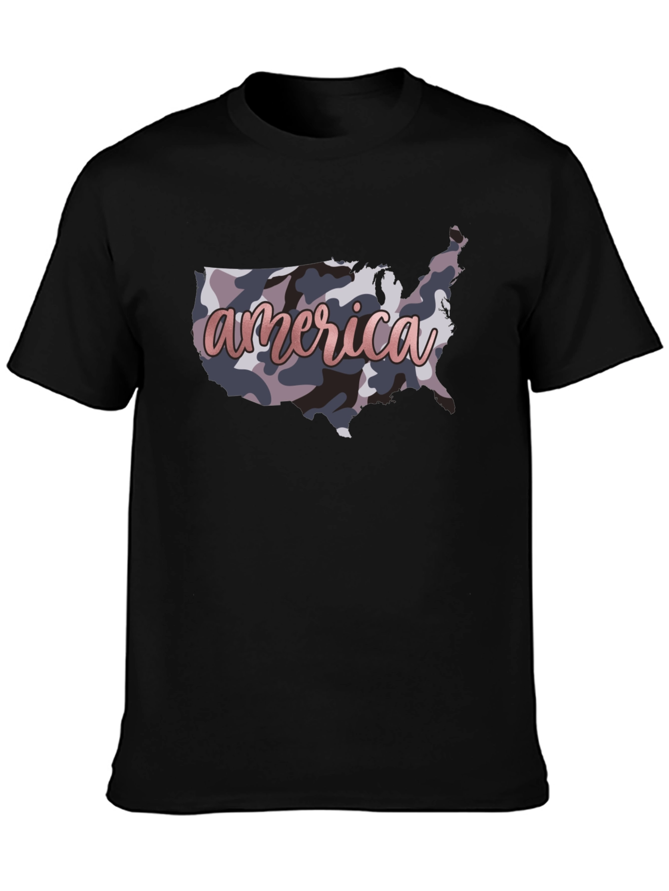 America Camo USA Map T-Shirt - Patriotic Pride